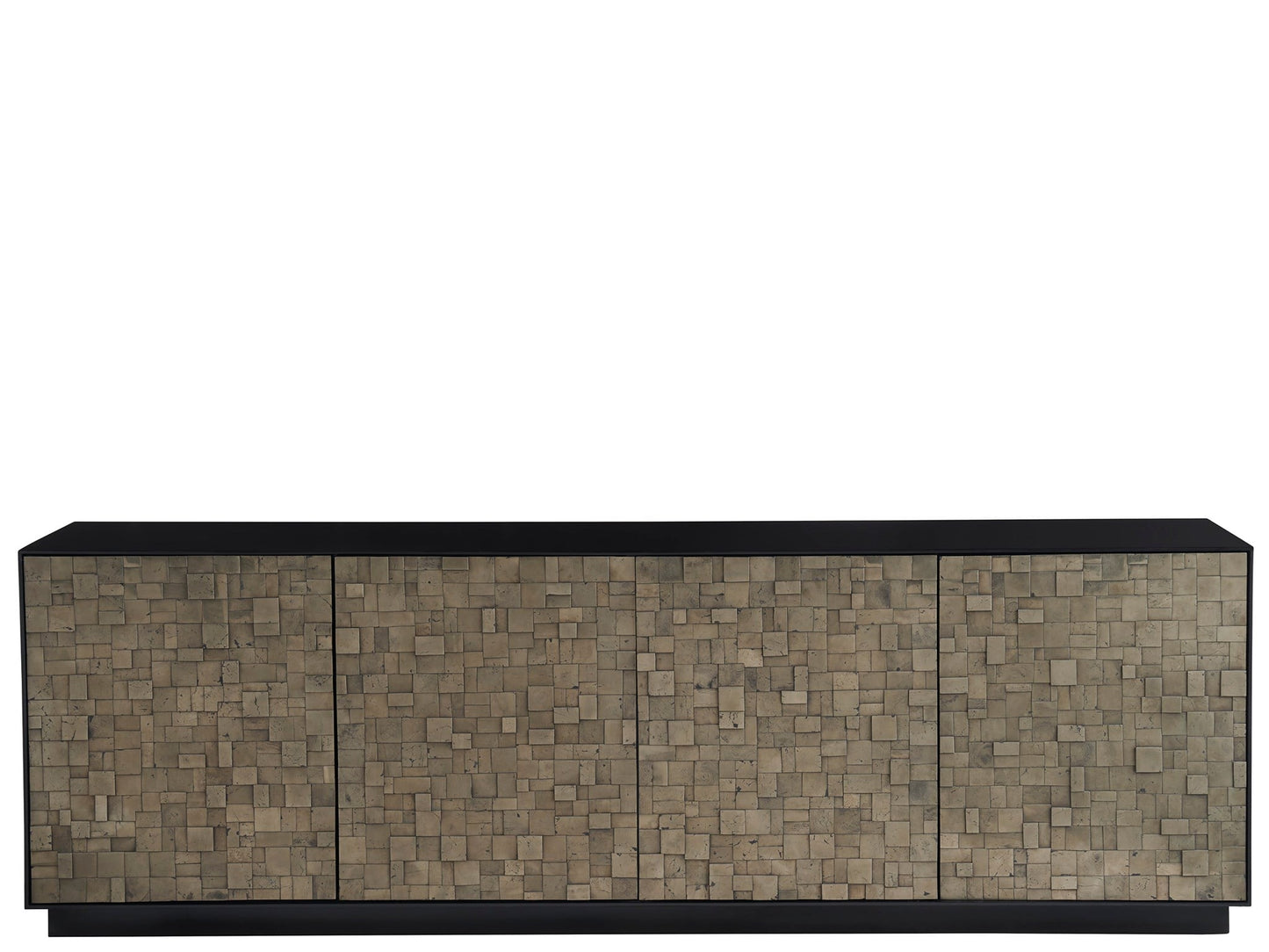 Cosmo Pyrite/Matte Black Credenza - Ornate Home