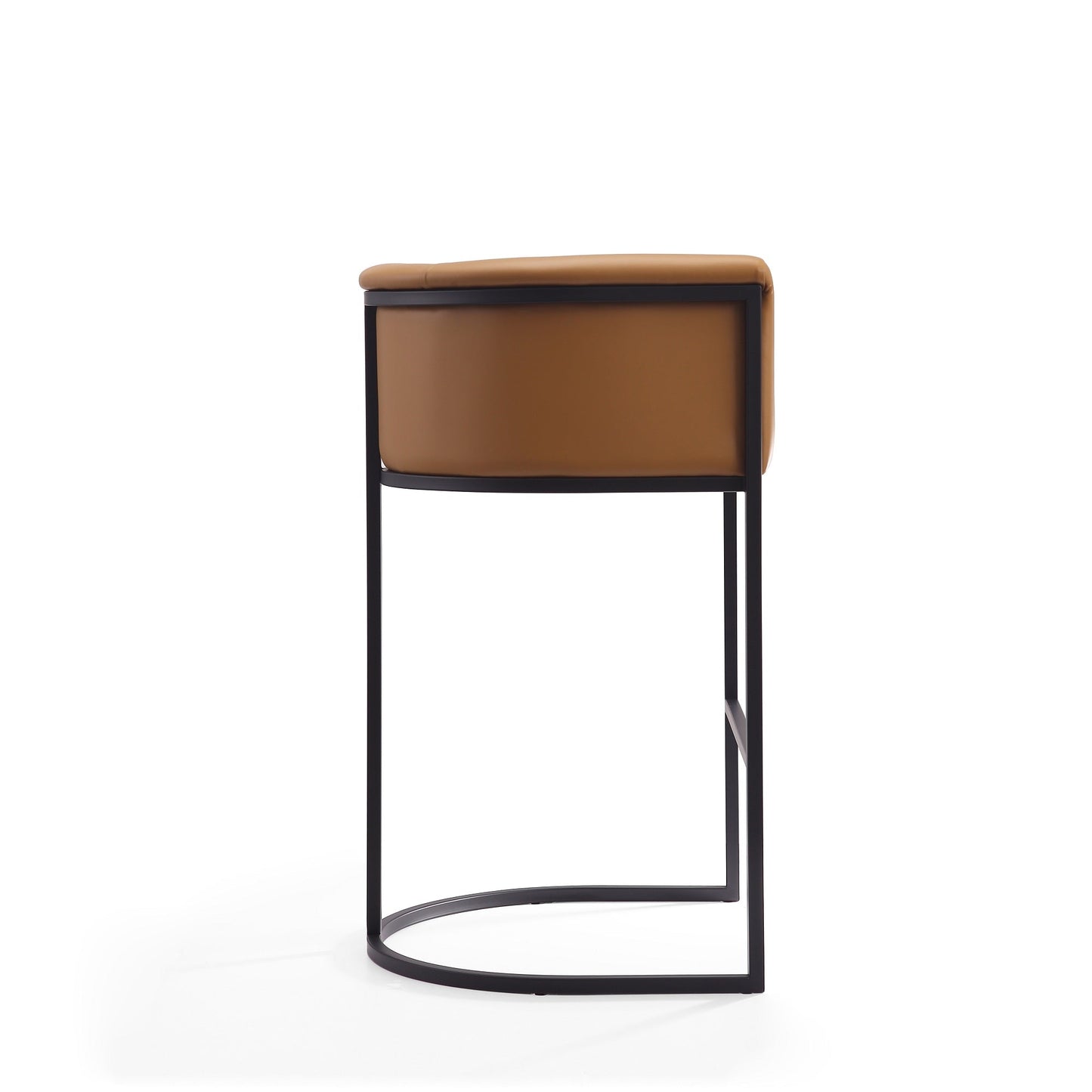 Cosmopolitan Barstool in Camel and Black - Ornate Home