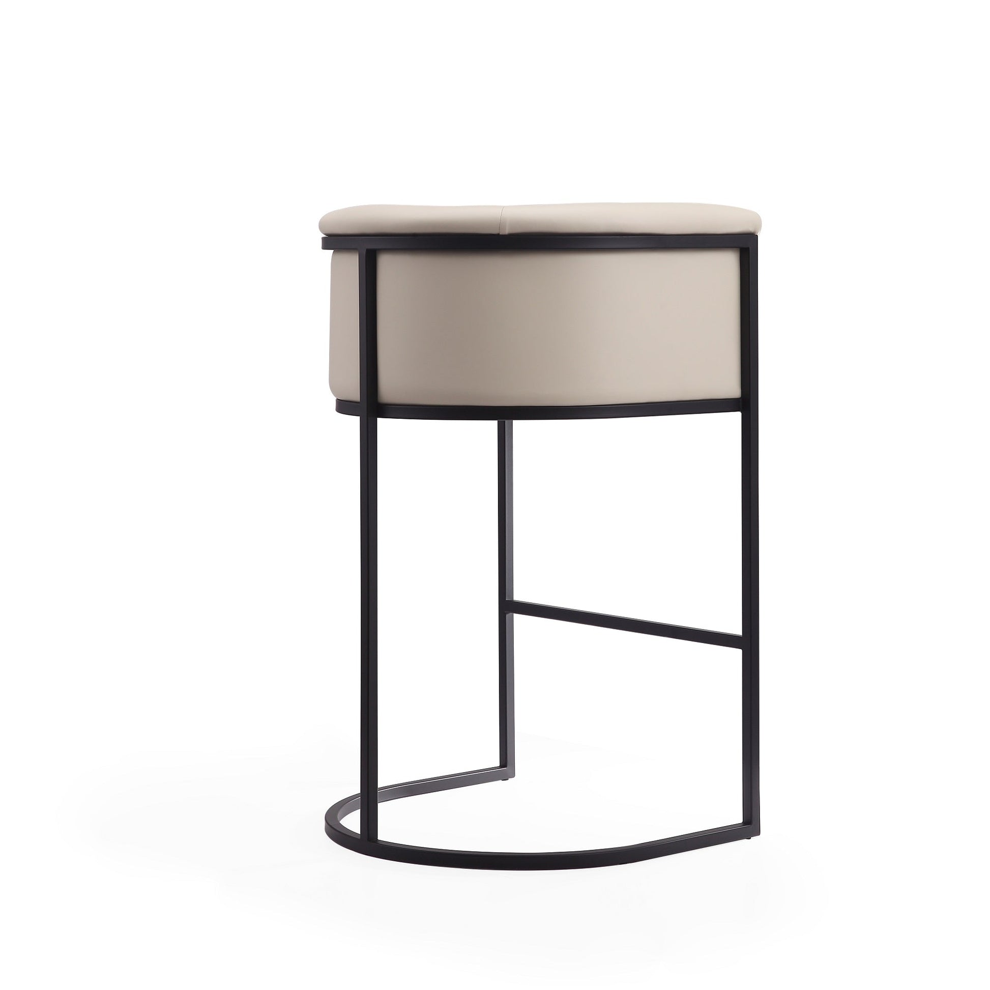 Cosmopolitan Barstool in Cream and Black - Ornate Home