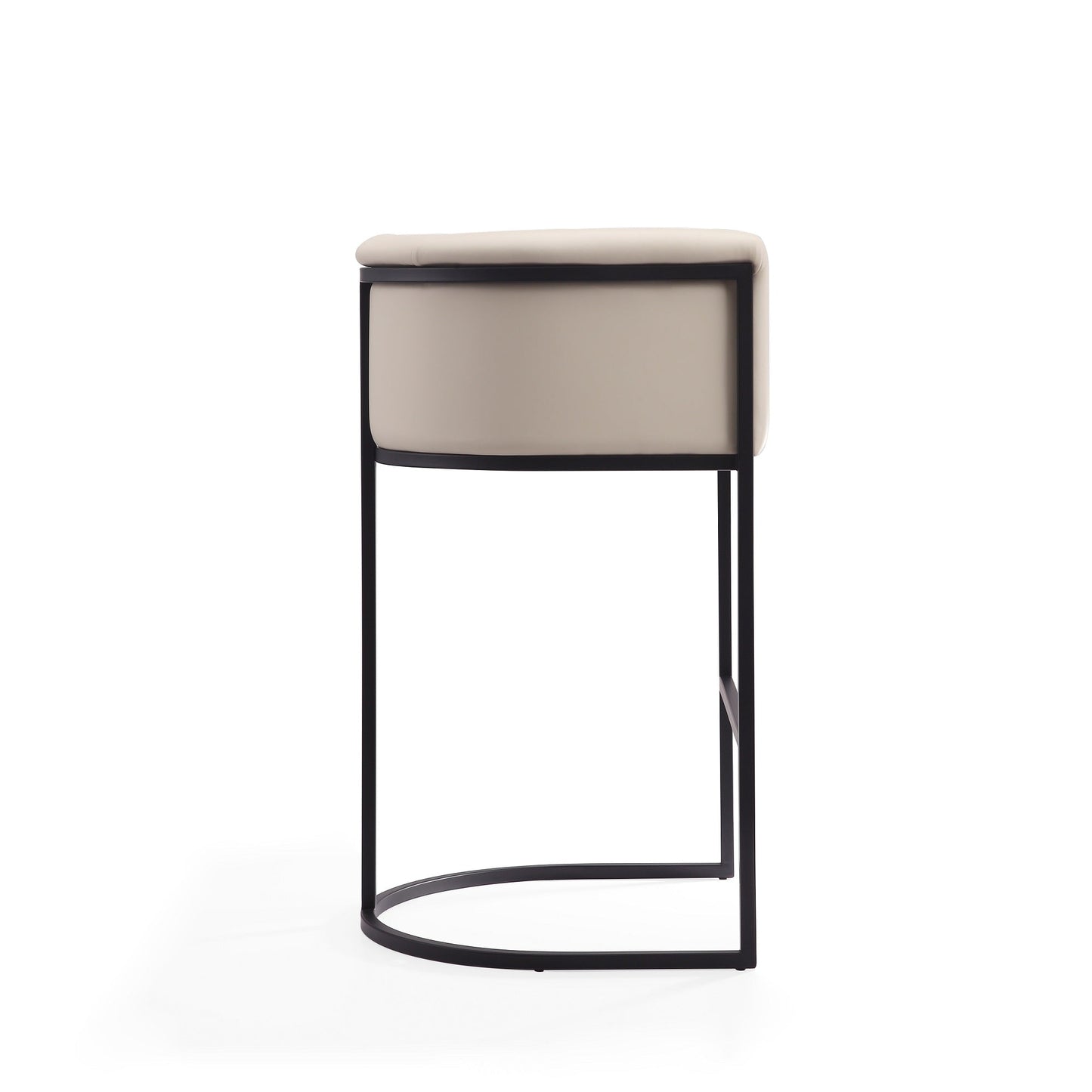 Cosmopolitan Barstool in Cream and Black (set of 2) - Ornate Home