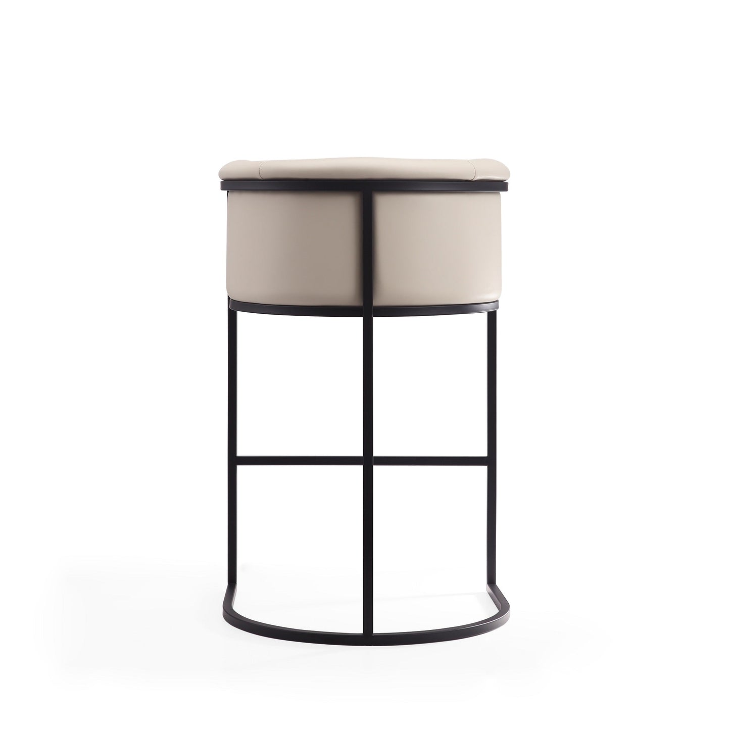 Cosmopolitan Barstool in Cream and Black (set of 3) - Ornate Home