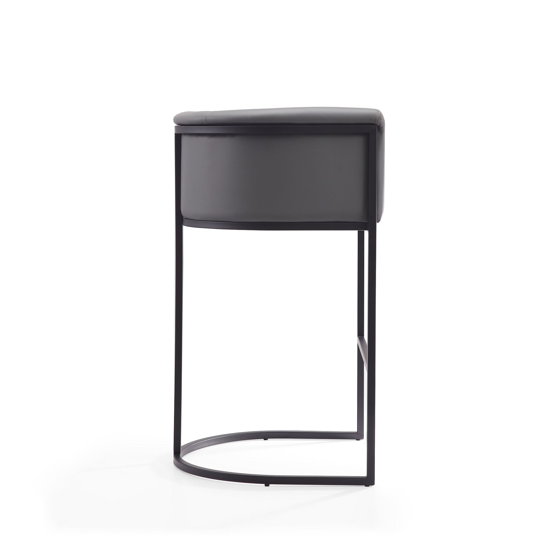 Cosmopolitan Barstool in Grey and Black (set of 2) - Ornate Home