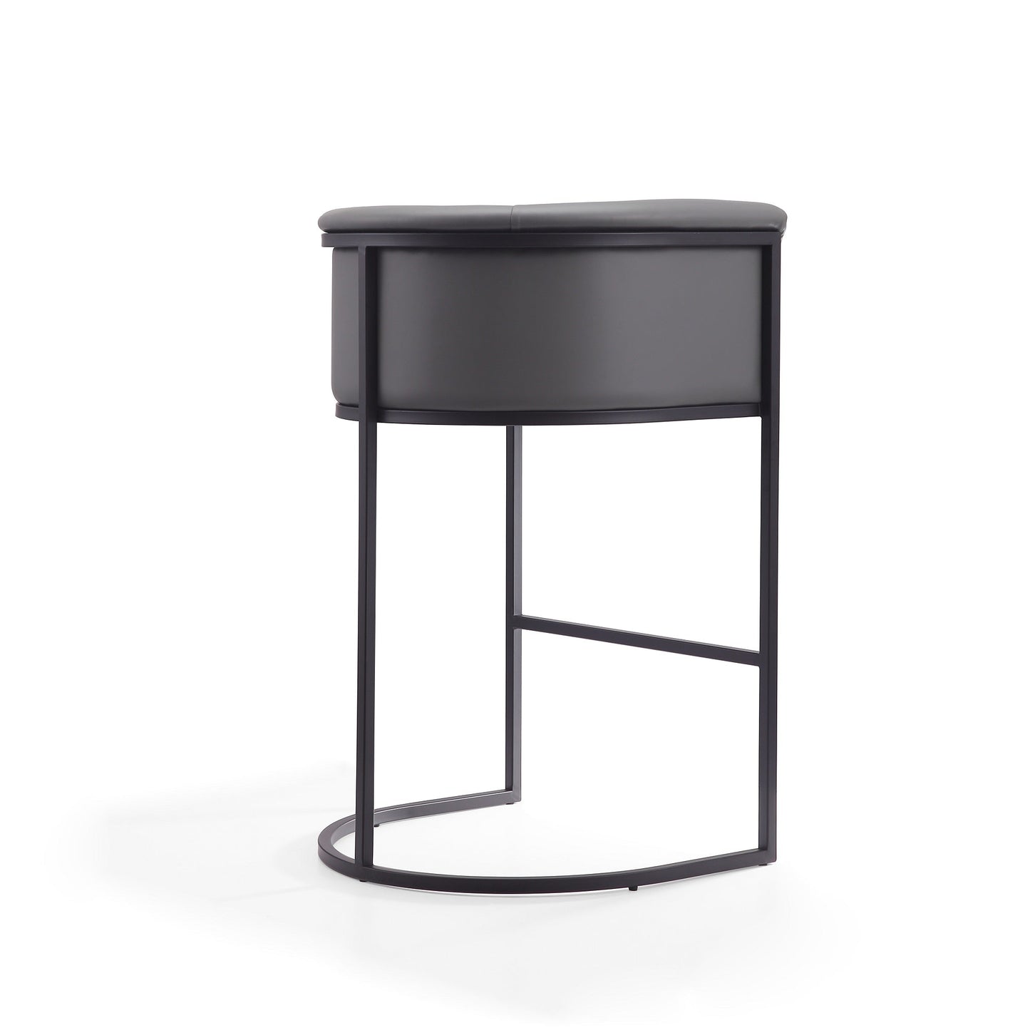 Cosmopolitan Barstool in Grey and Black (set of 2) - Ornate Home