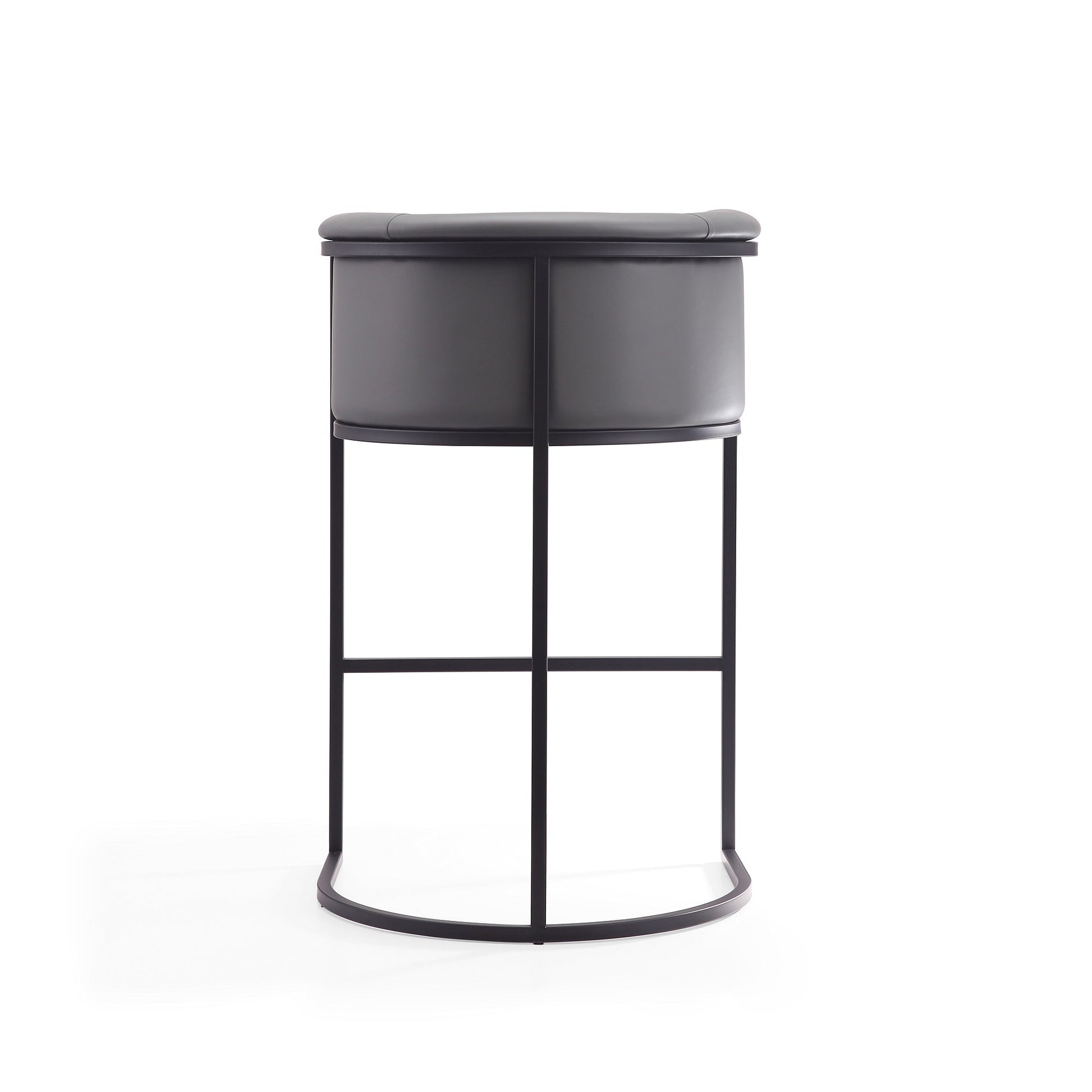 Cosmopolitan Barstool in Grey and Black (set of 2) - Ornate Home