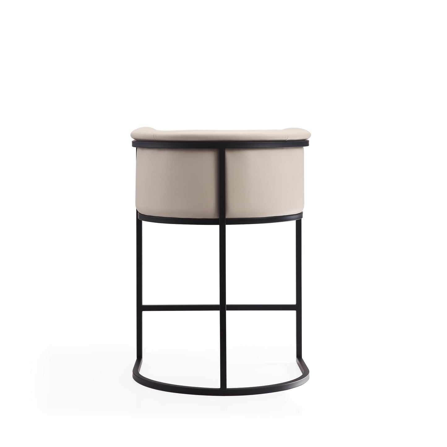 Cosmopolitan Counter Stool in Cream and Black (set of 2) - Ornate Home