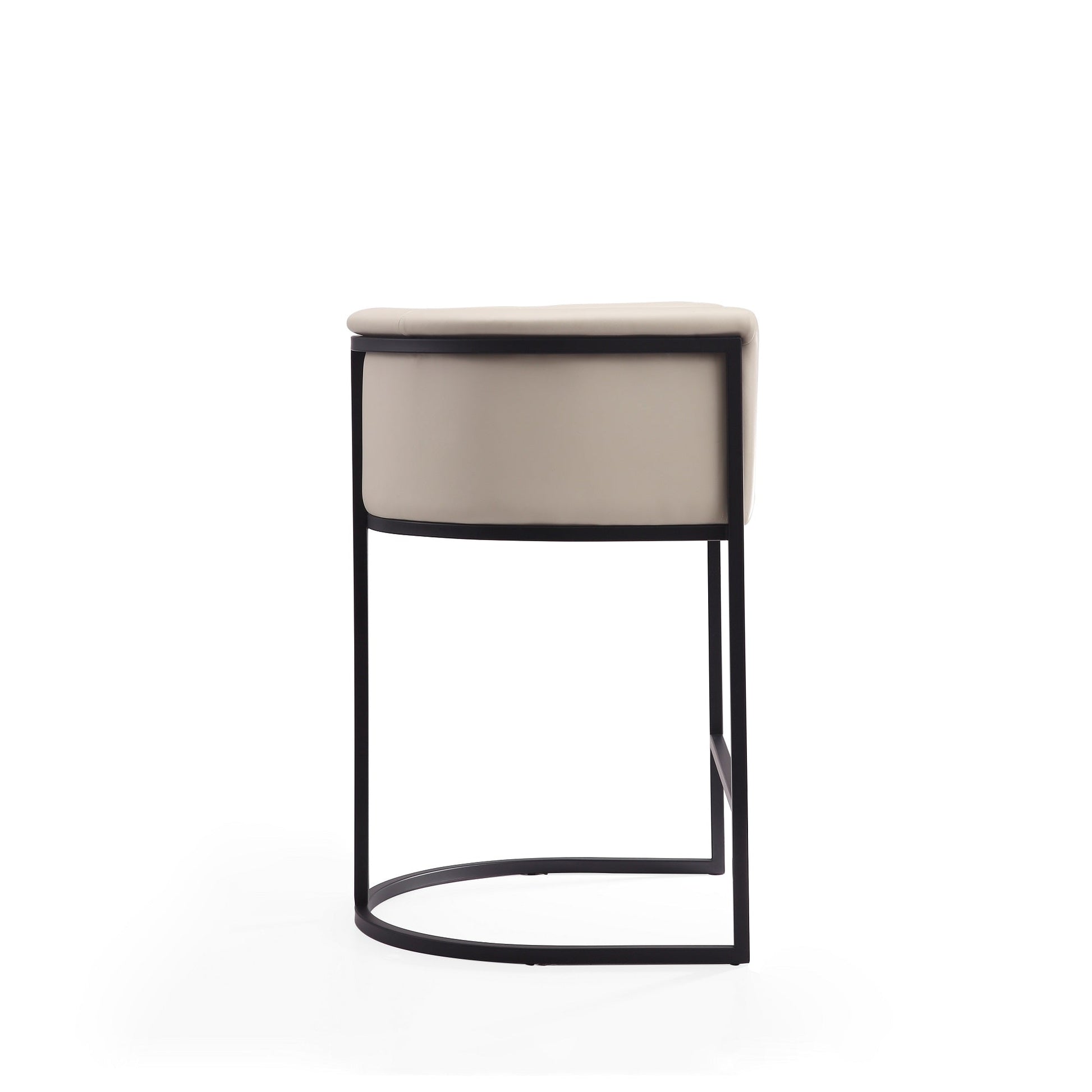 Cosmopolitan Counter Stool in Cream and Black (set of 3) - Ornate Home
