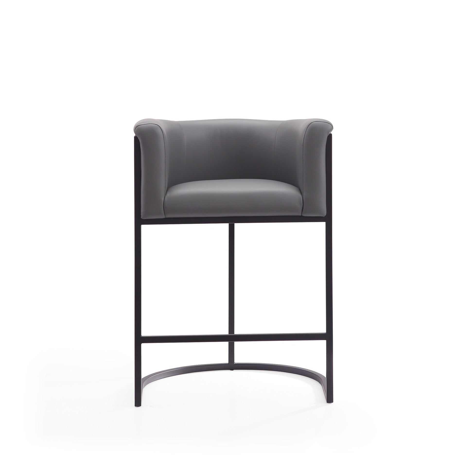Cosmopolitan Counter Stool in Grey and Black (set of 2) - Ornate Home