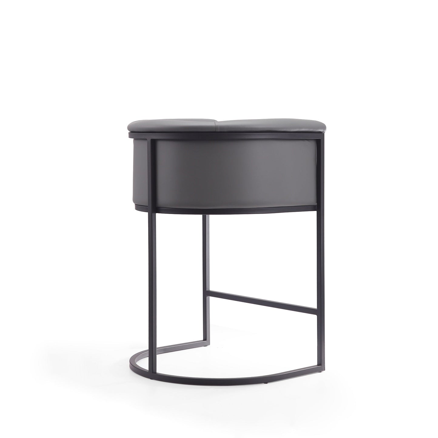 Cosmopolitan Counter Stool in Grey and Black (set of 2) - Ornate Home