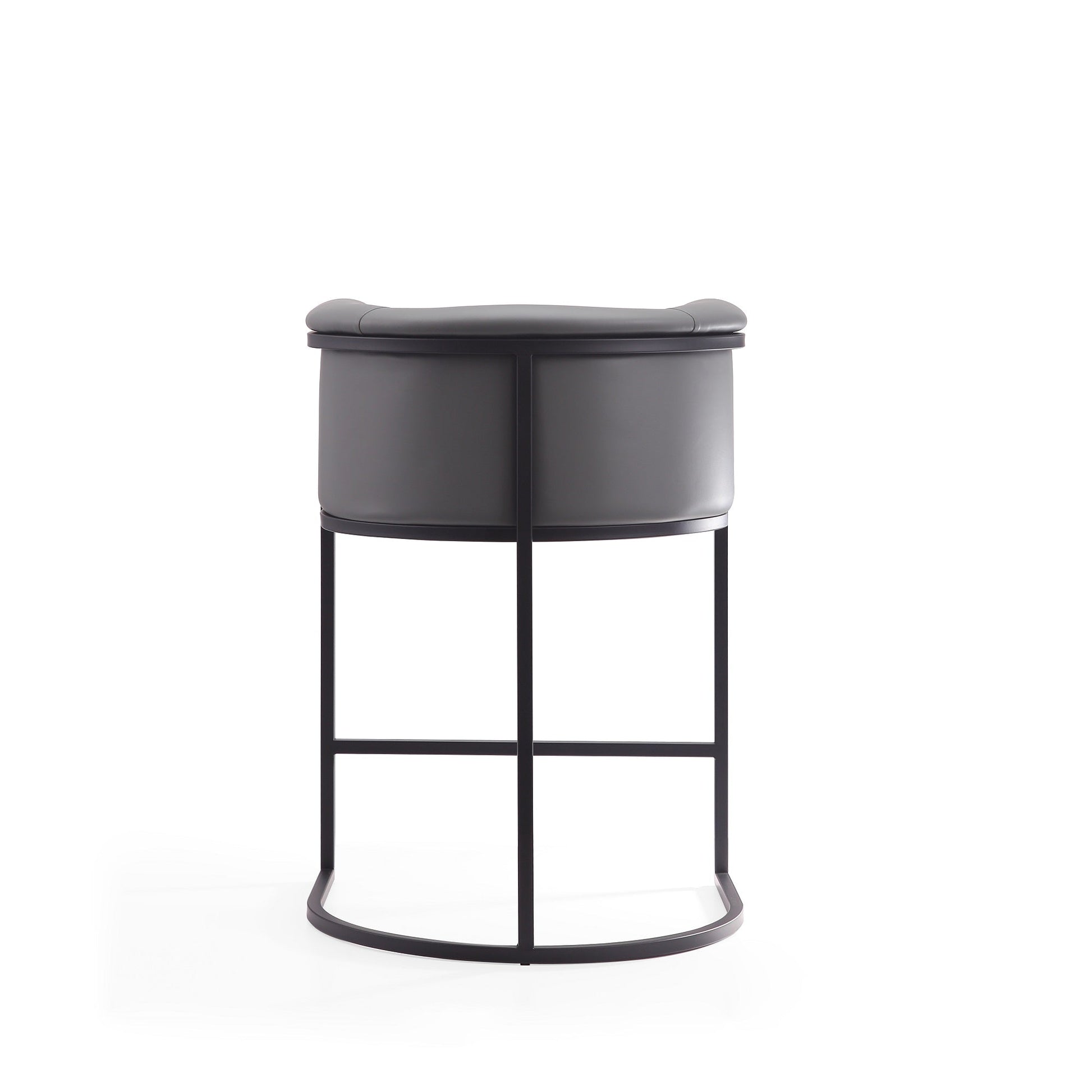 Cosmopolitan Counter Stool in Grey and Black (set of 2) - Ornate Home