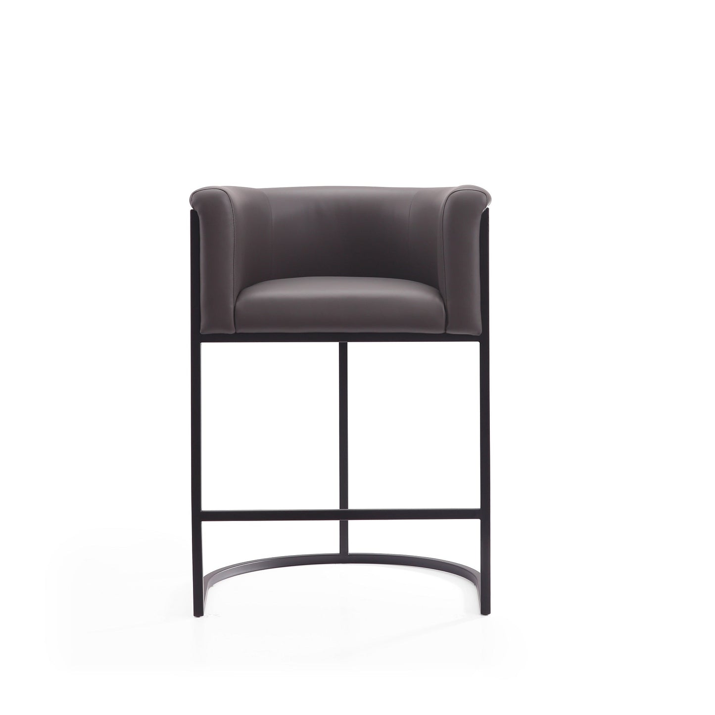 Cosmopolitan Counter Stool in Pebble and Black (set of 2) - Ornate Home