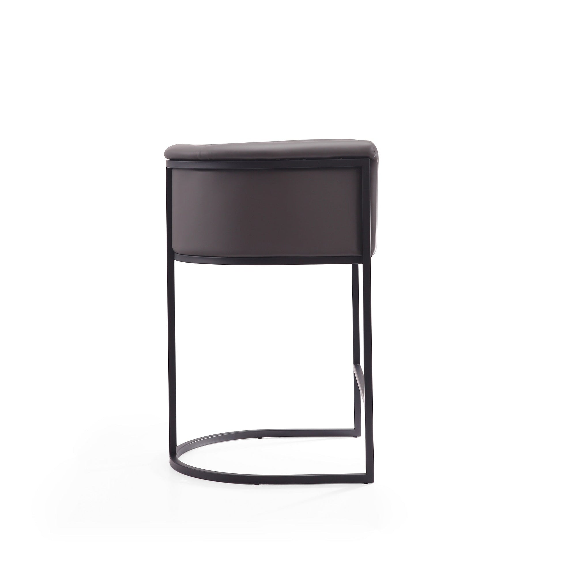 Cosmopolitan Counter Stool in Pebble and Black (set of 2) - Ornate Home