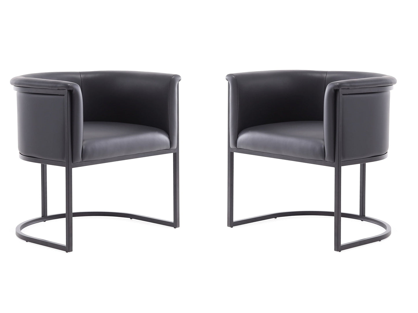 Cosmopolitan Dining Chair in Black (set of 2) - Ornate Home