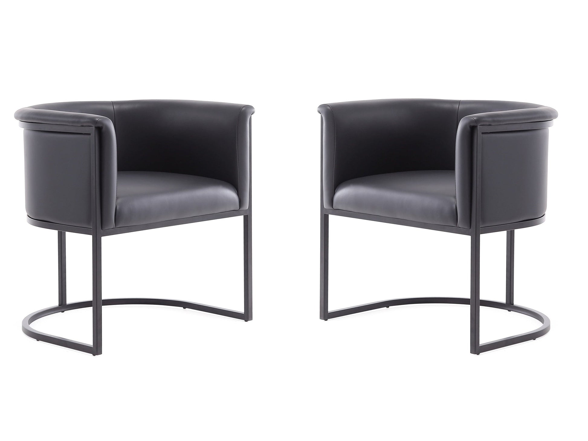 Cosmopolitan Dining Chair in Black (set of 2) - Ornate Home
