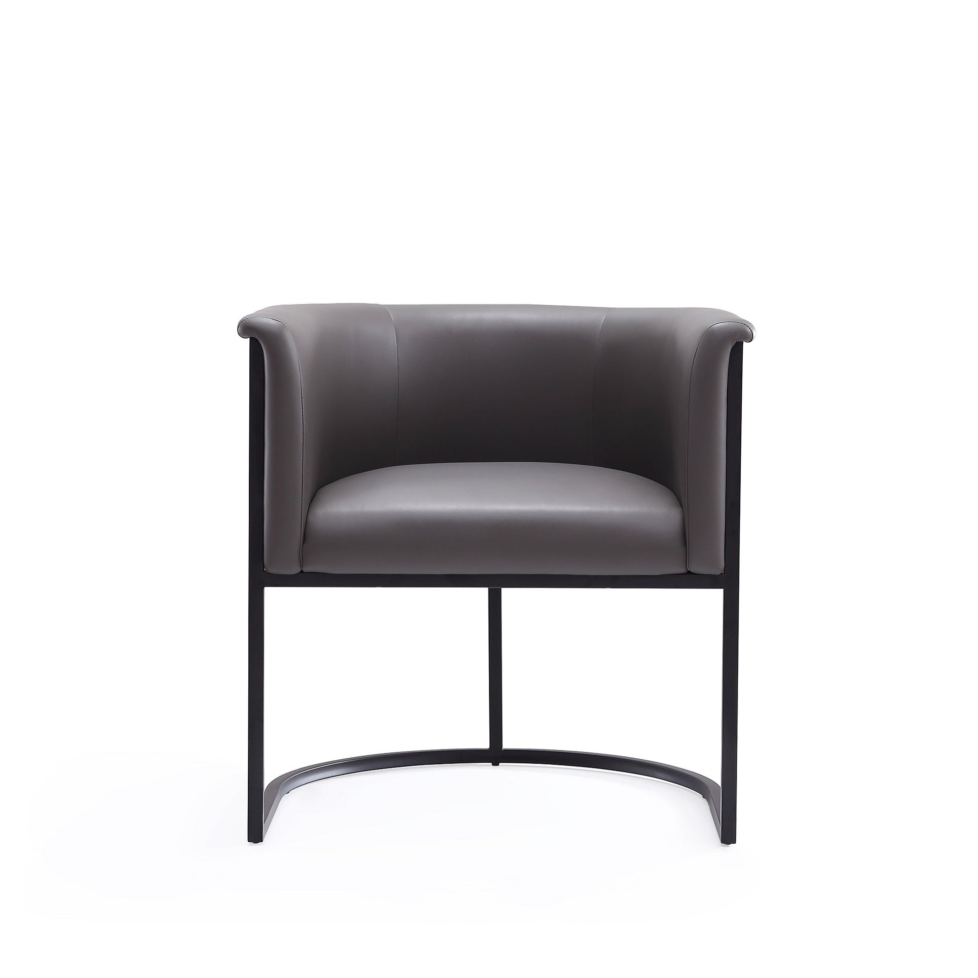 Cosmopolitan Dining Chair in Pebble and Black (set of 2) - Ornate Home