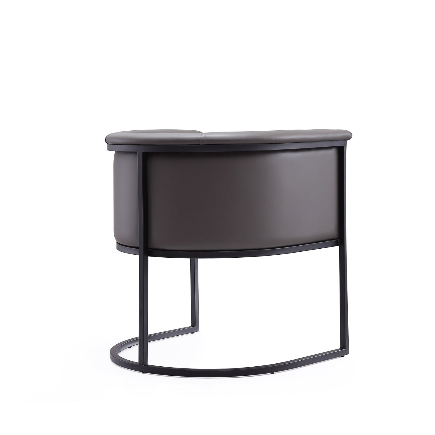 Cosmopolitan Dining Chair in Pebble and Black (set of 2) - Ornate Home