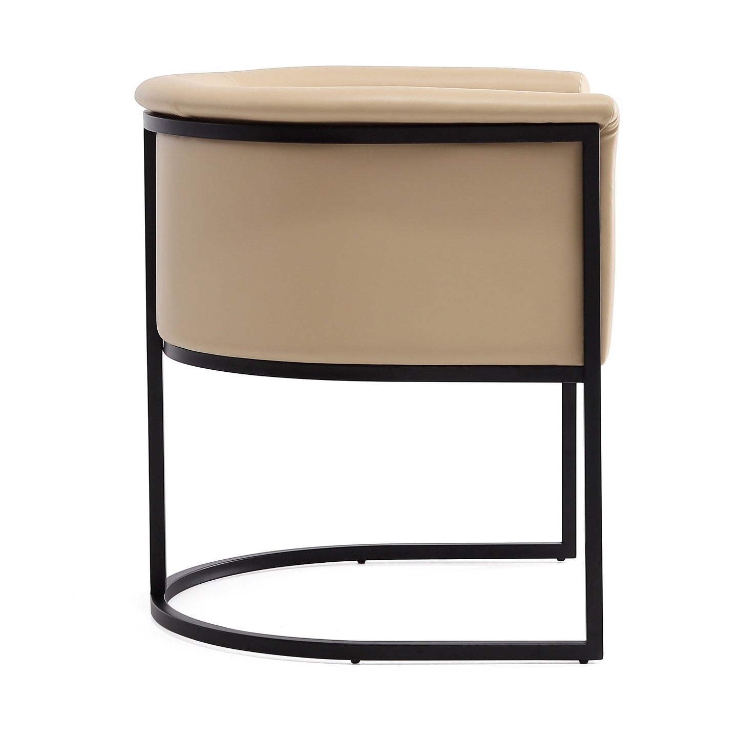 Cosmopolitan Dining Chair in Tan and Black - Ornate Home