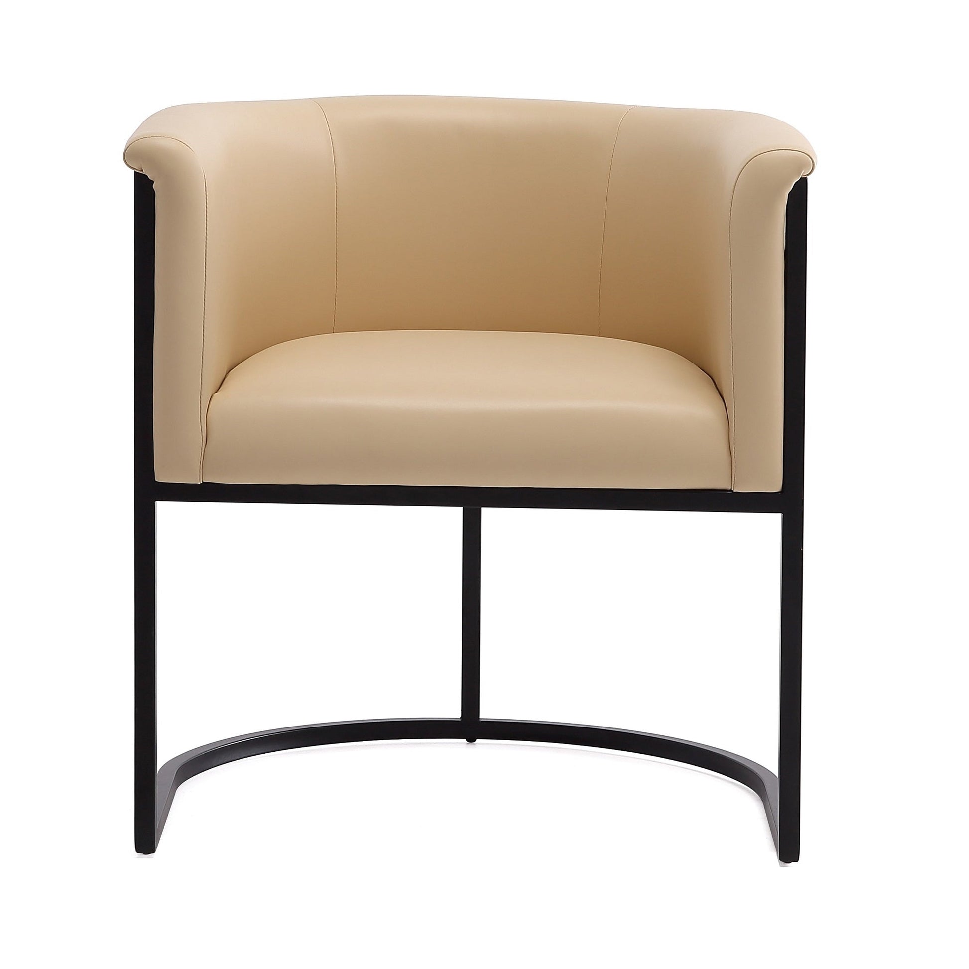 Cosmopolitan Dining Chair in Tan and Black (set of 2) - Ornate Home