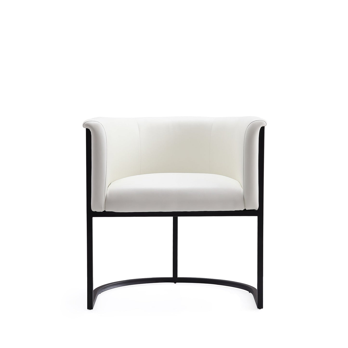 Cosmopolitan Dining Chair in White and Black (set of 2) - Ornate Home