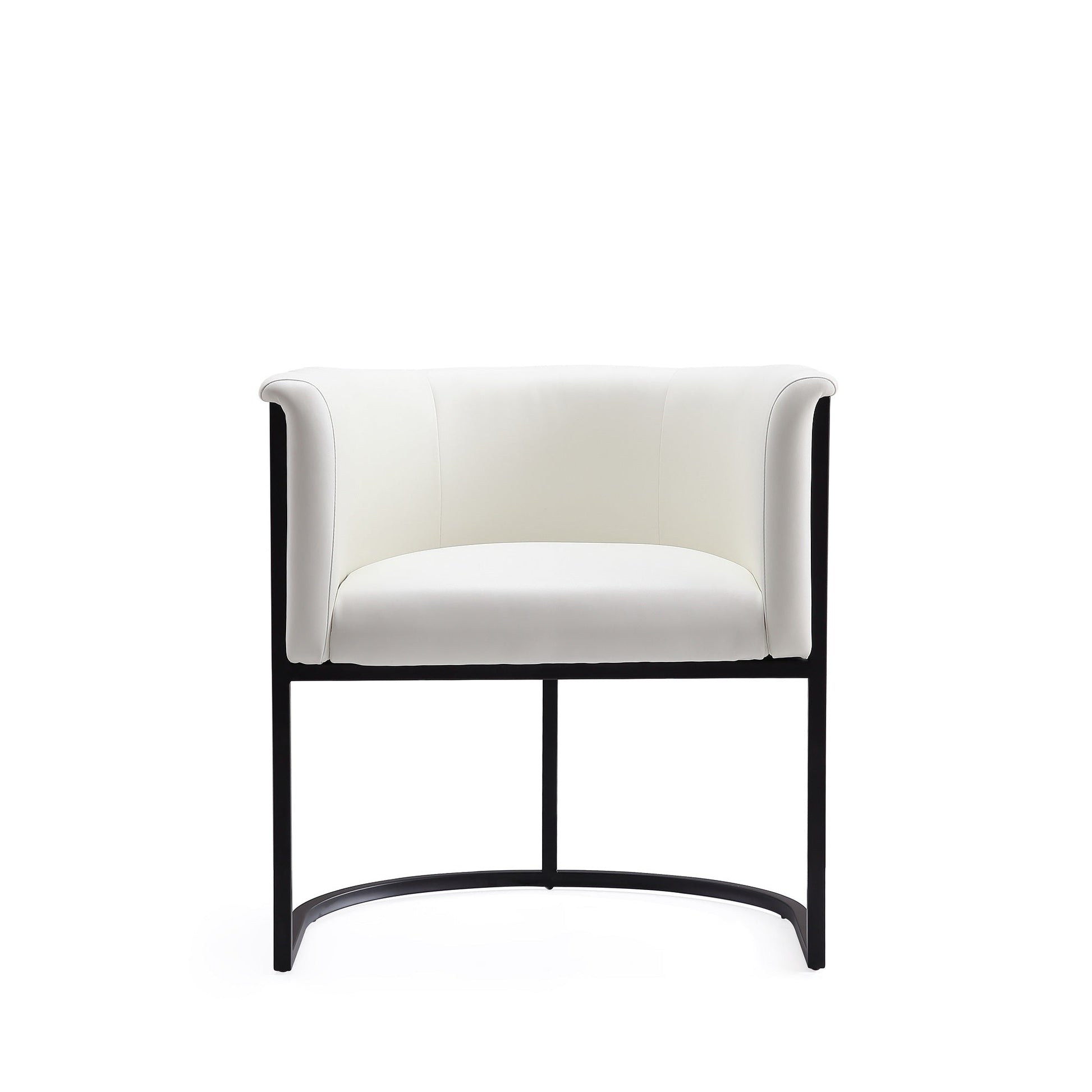 Cosmopolitan Dining Chair in White and Black (set of 2) - Ornate Home