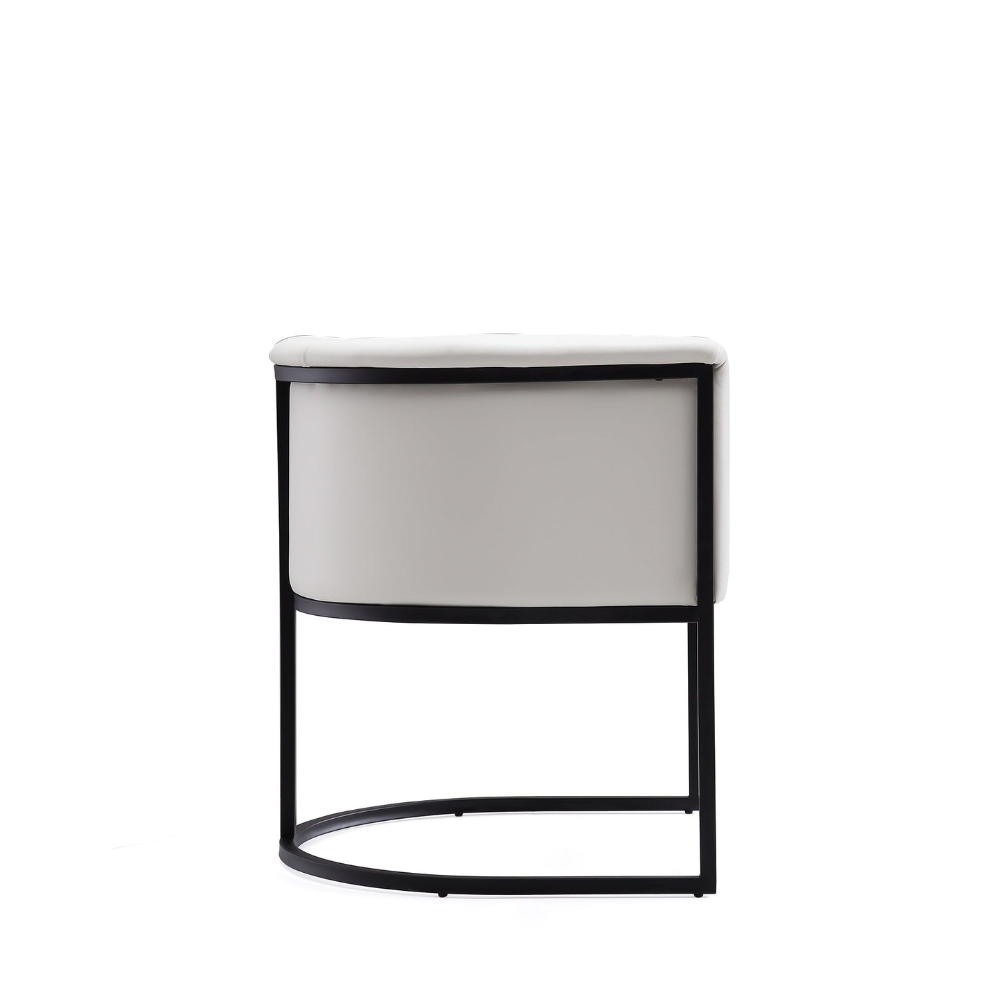 Cosmopolitan Dining Chair in White and Black (set of 2) - Ornate Home