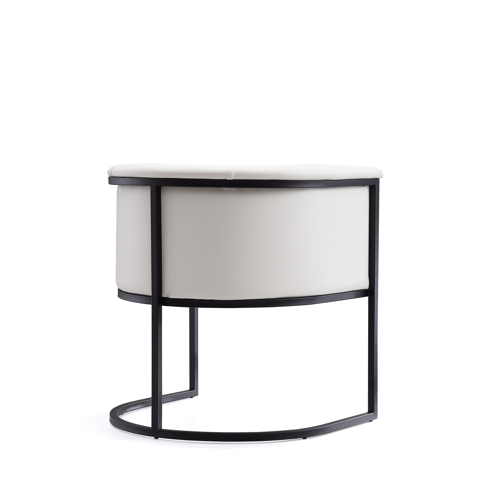 Cosmopolitan Dining Chair in White and Black (set of 2) - Ornate Home