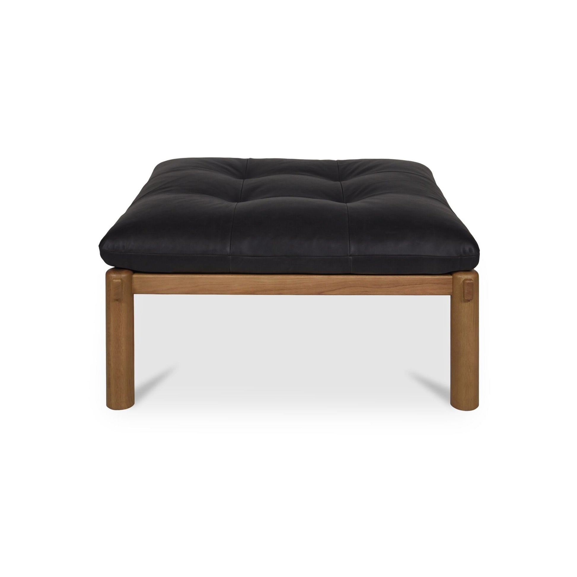 Costello Black Ottoman - Ornate Home