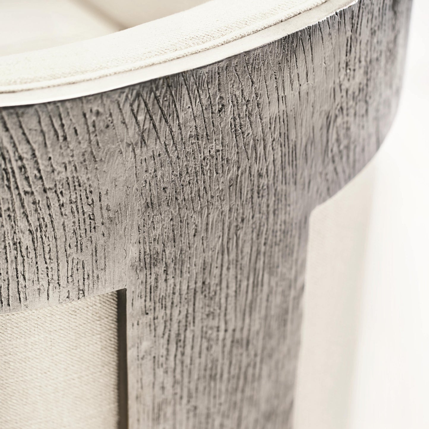 Cosway White/Cream Fabric Chair - Ornate Home