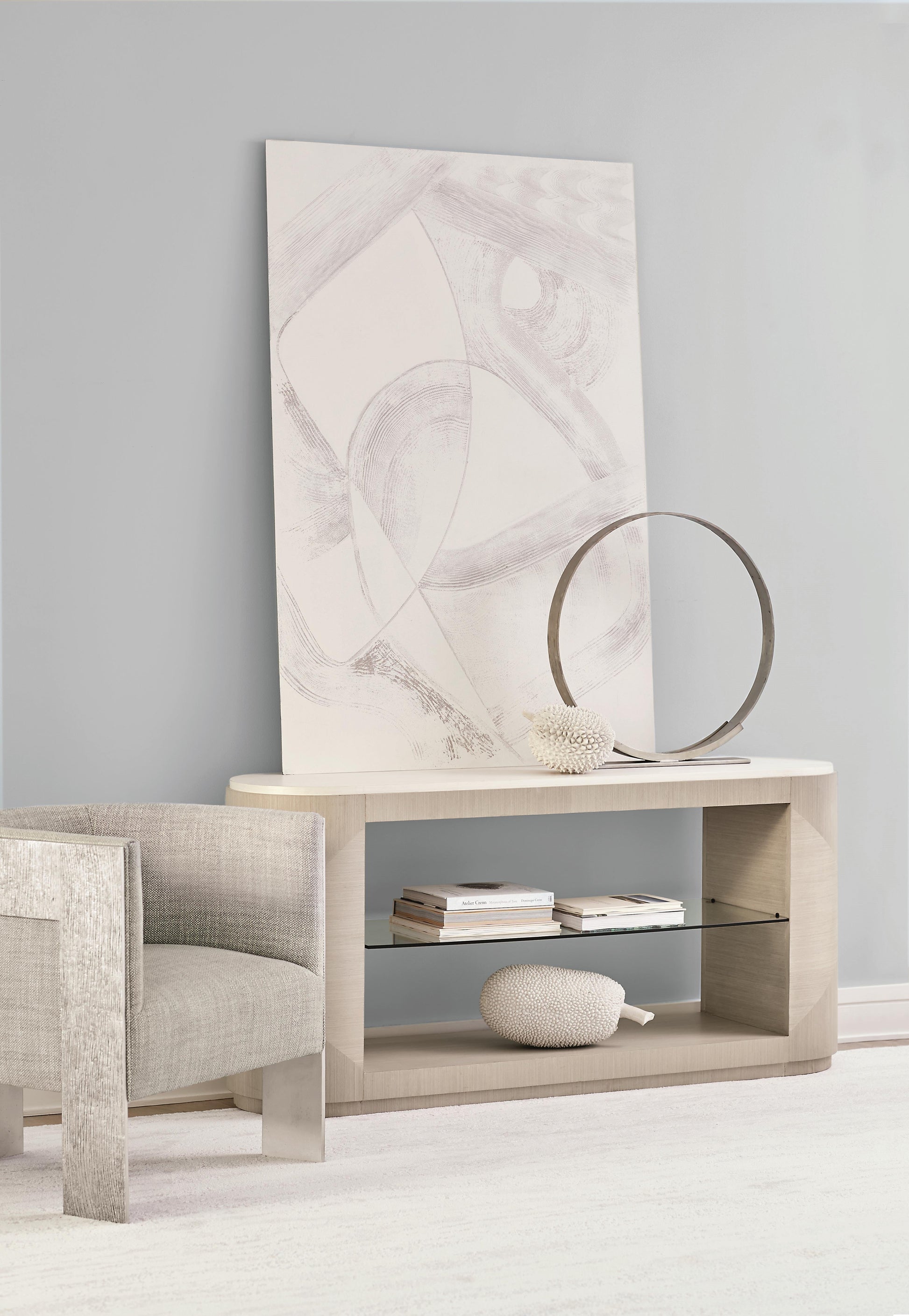 Cosway White/Cream Fabric Chair - Ornate Home