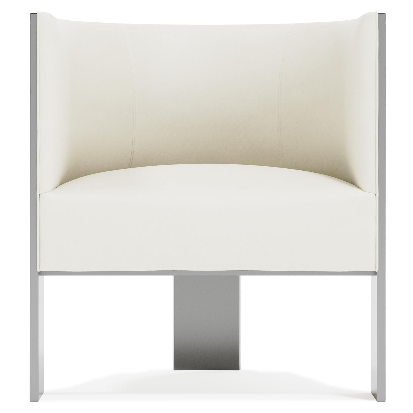 Cosway White/Cream/Grey Leather Chair - Ornate Home