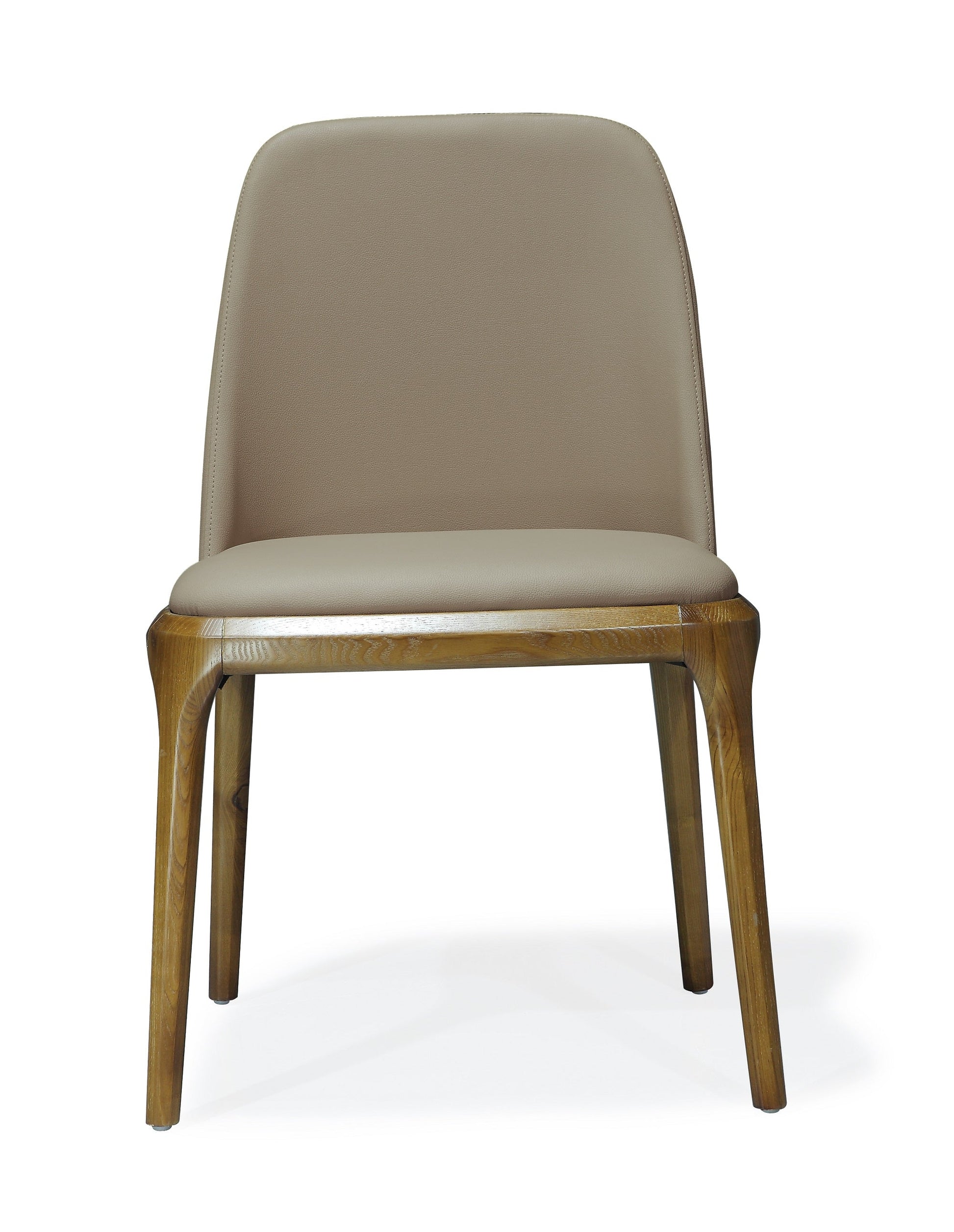 Courding Dining Chair in Tan and Walnut (set of 2) - Ornate Home