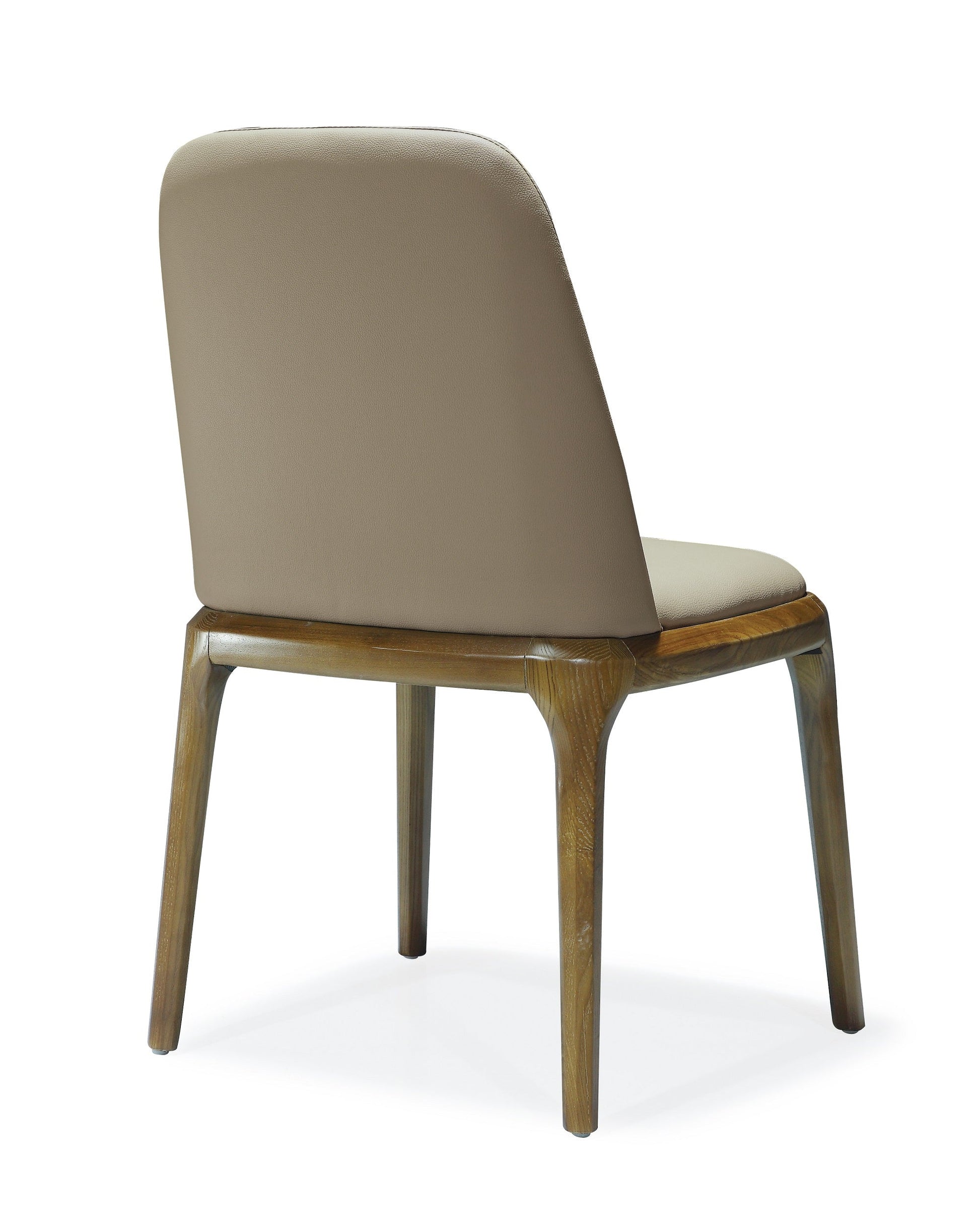 Courding Dining Chair in Tan and Walnut (set of 2) - Ornate Home