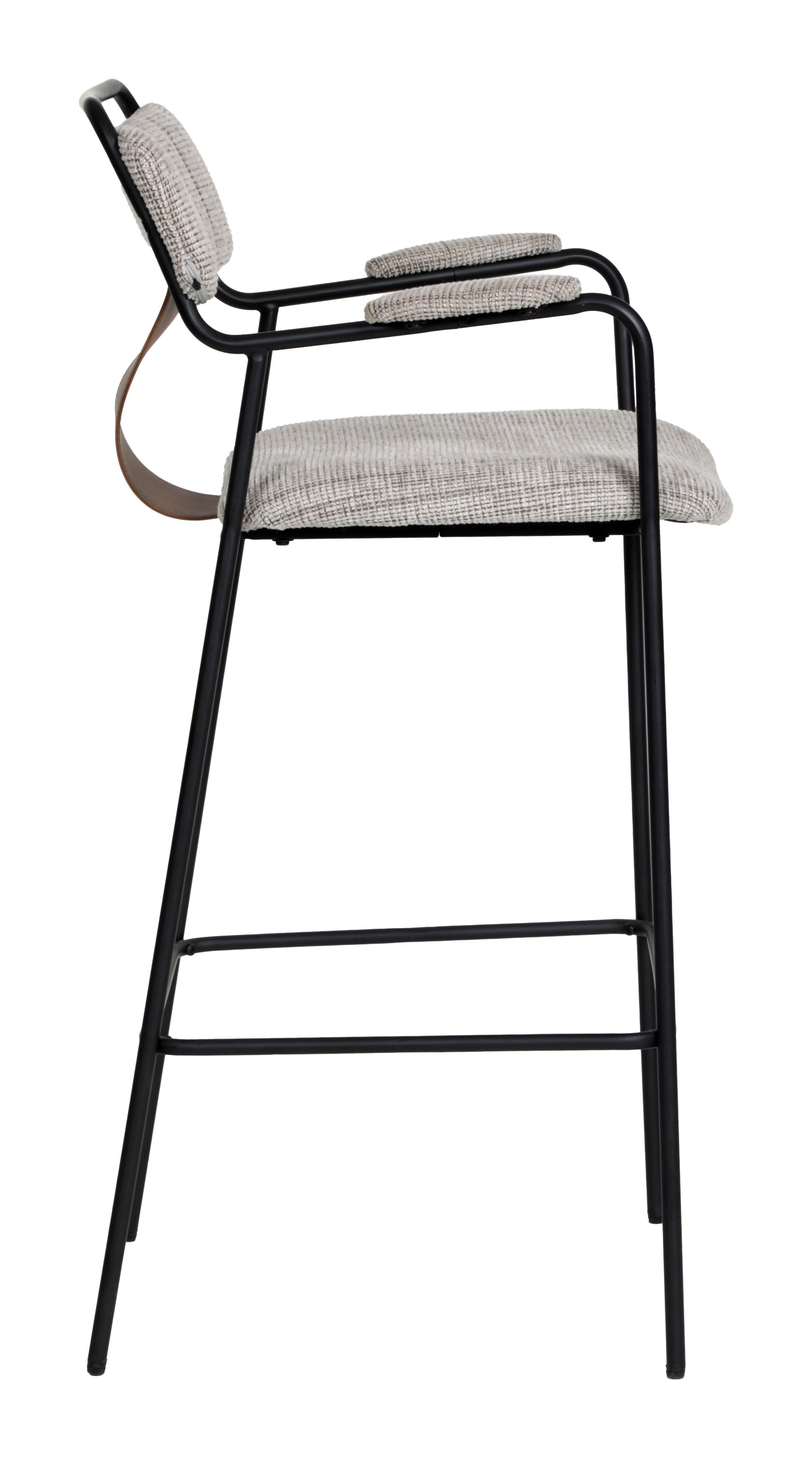 Couva Gray Tweed Barstool (Set of 2) - Ornate Home