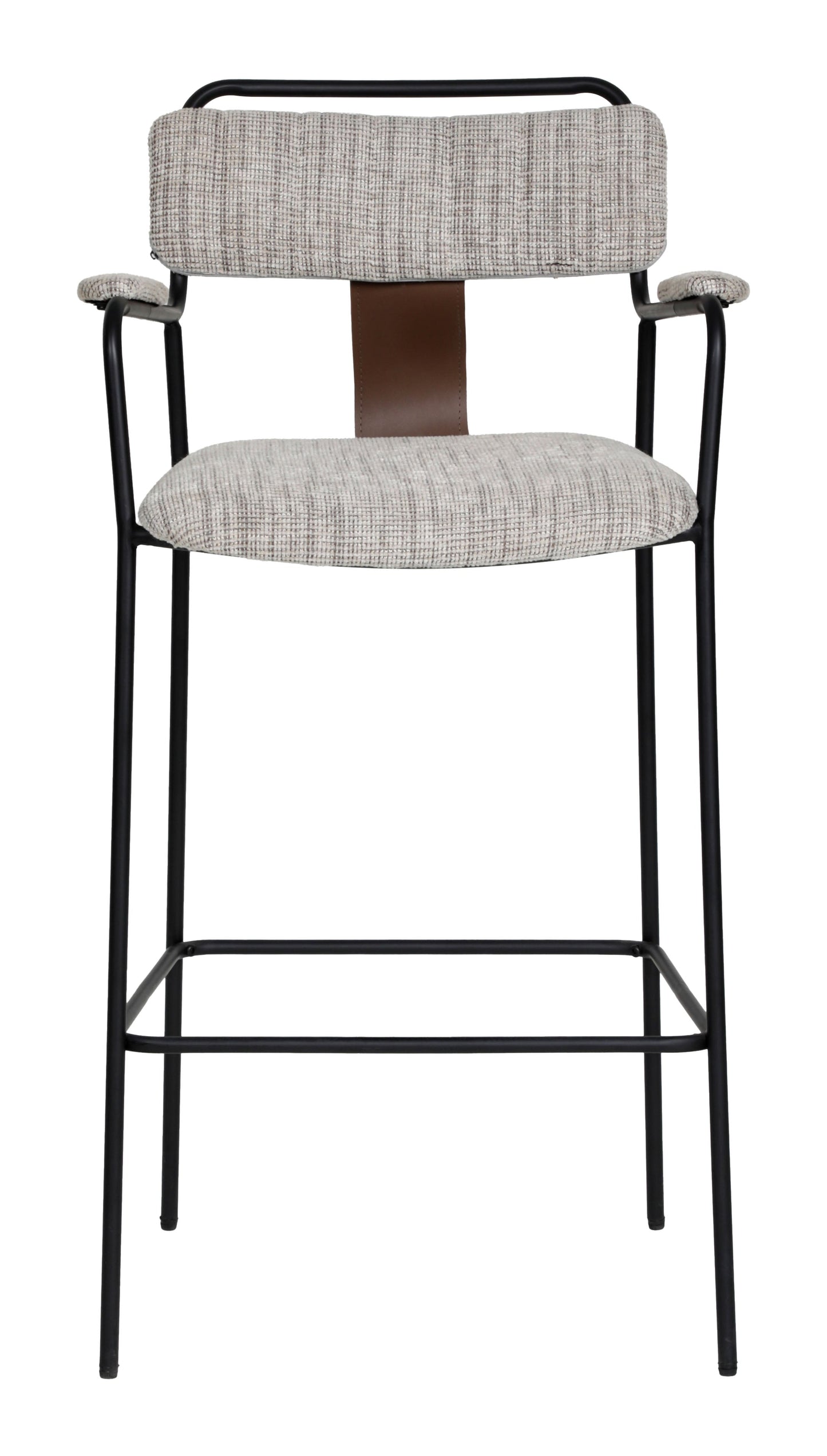 Couva Gray Tweed Barstool (Set of 2) - Ornate Home