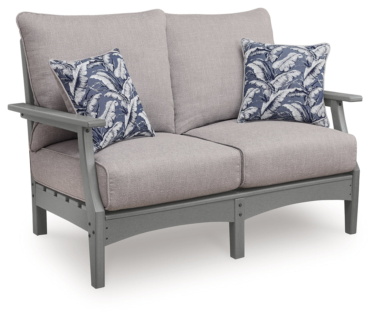 Cove Beach Gray Loveseat w/Cushion- Viva Furn
