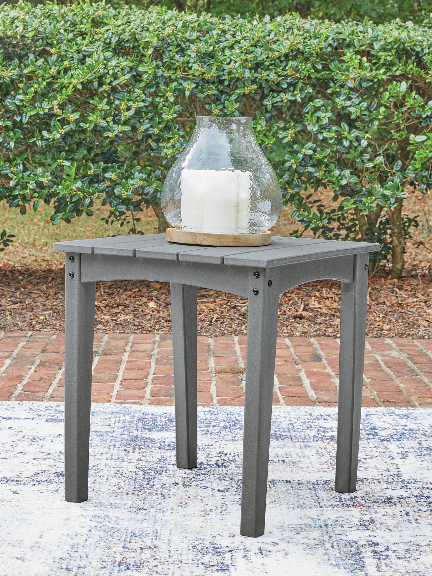 Cove Beach Gray Square End Table- Viva Furn