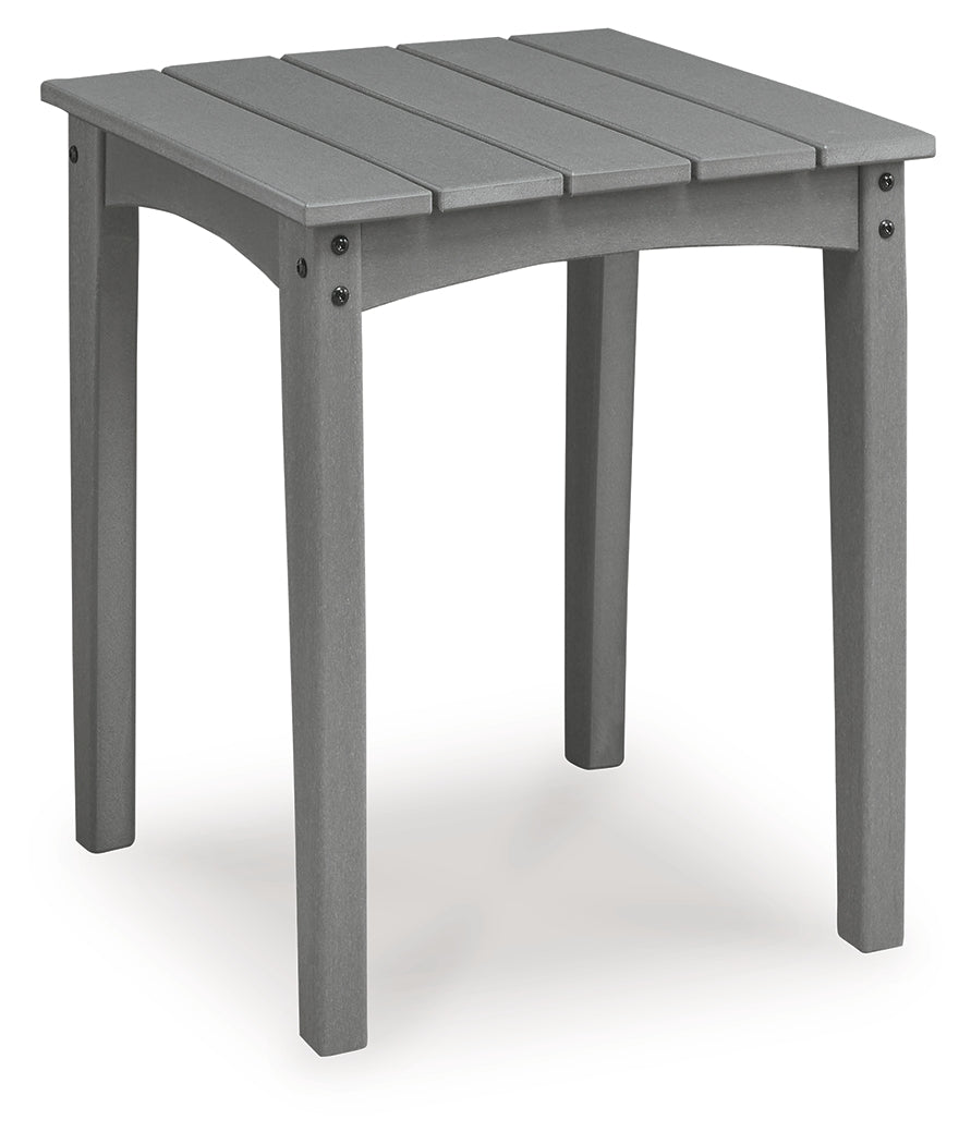 Cove Beach Gray Square End Table- Viva Furn