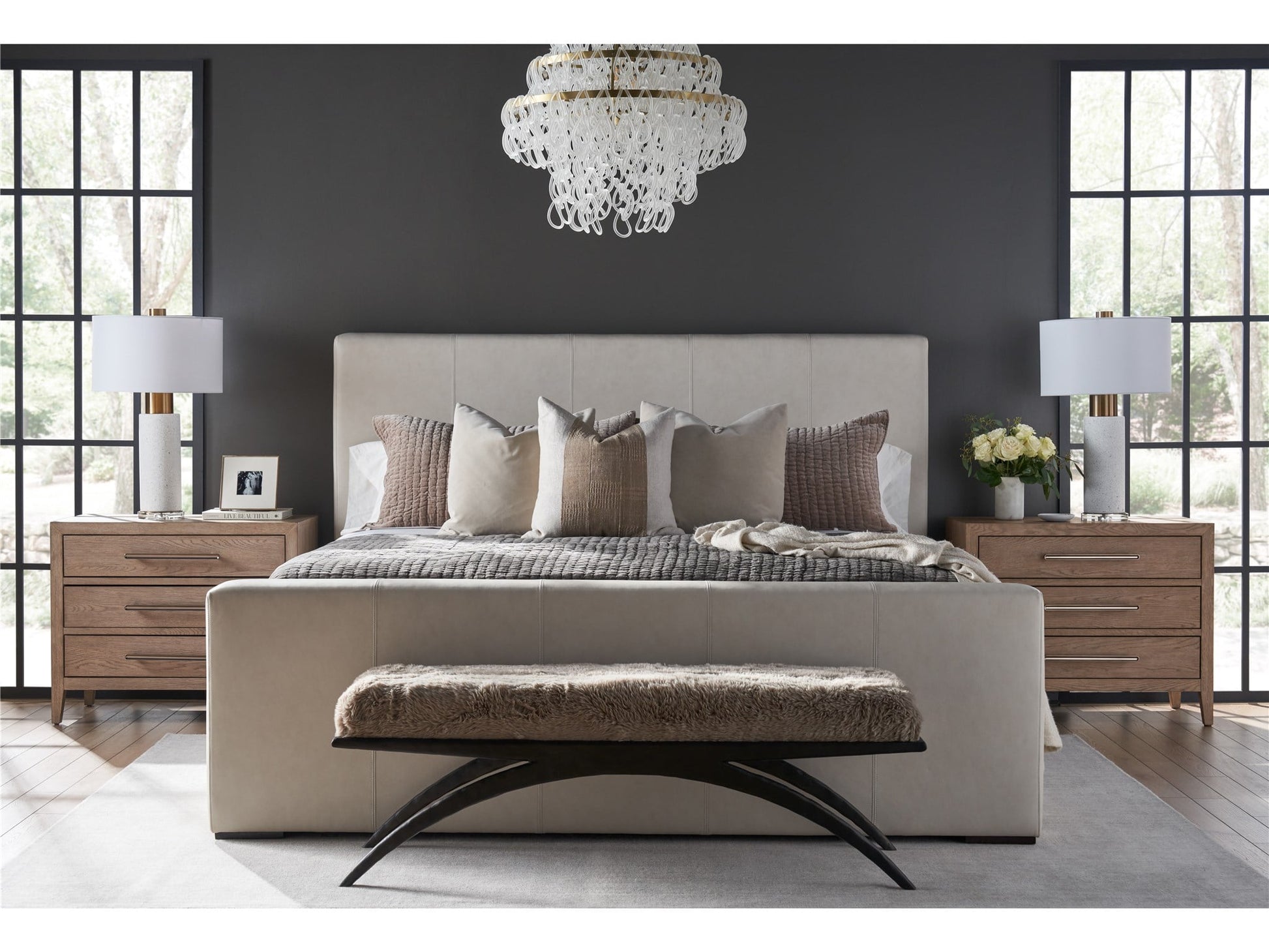 Cove Gray Oak Drawer Nightstand - Ornate Home