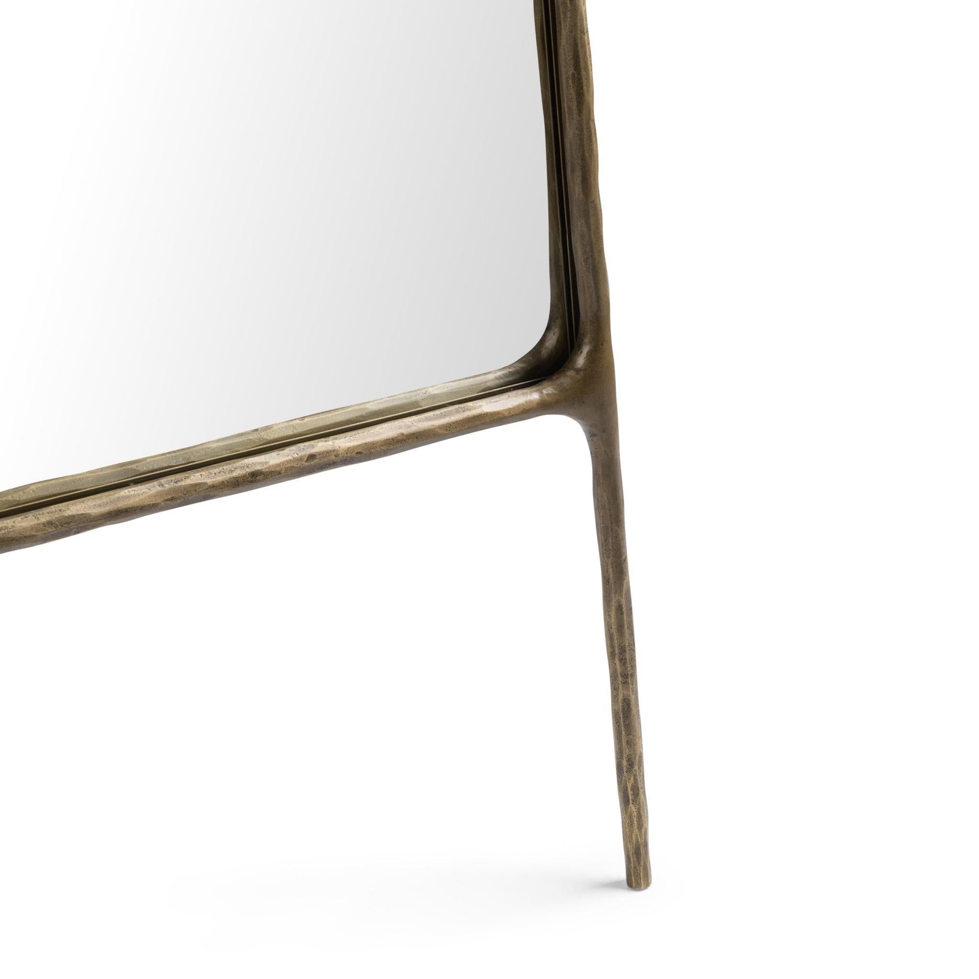 Cove Molten Brass Mirror - Ornate Home