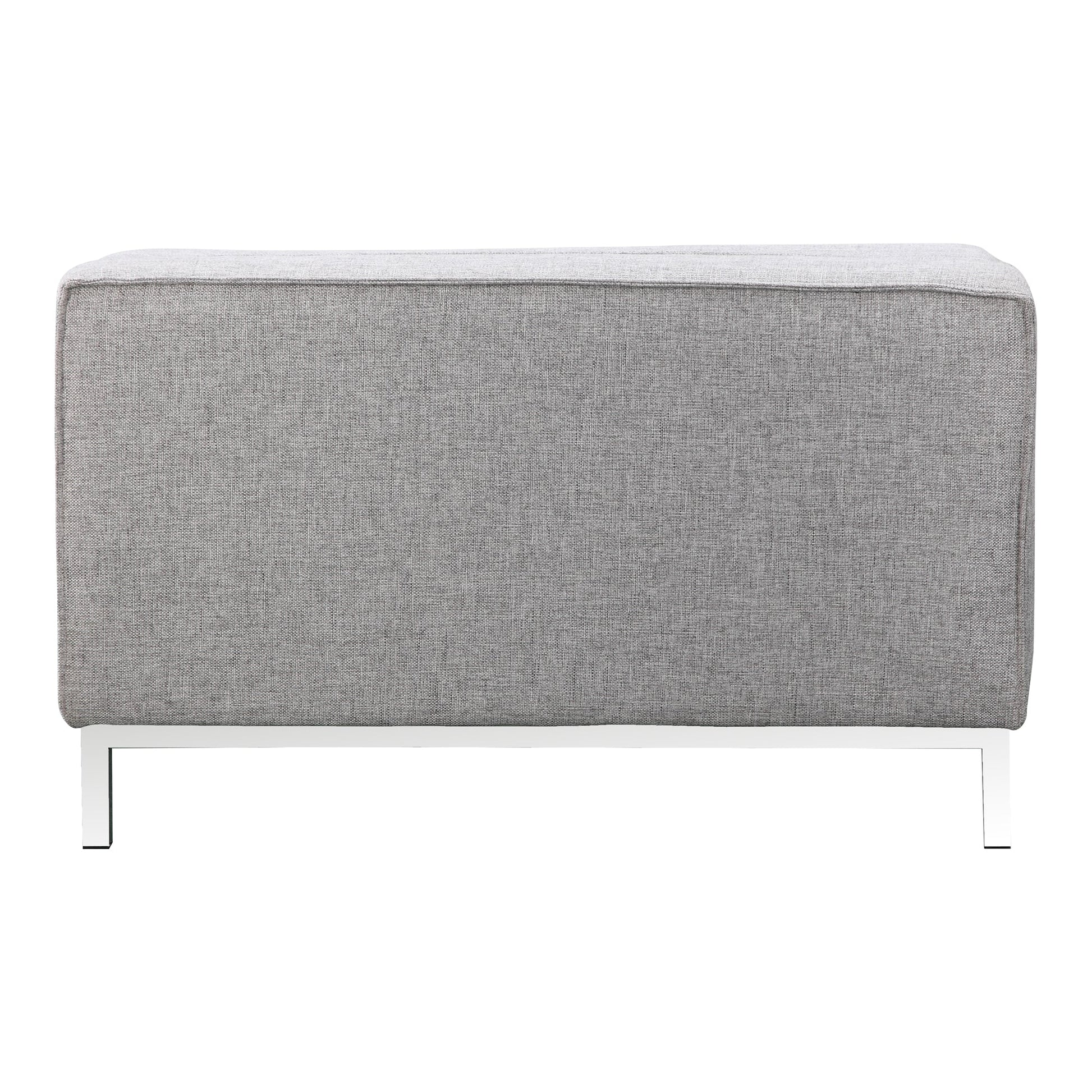 Covella Grey Ottoman Storage - Ornate Home