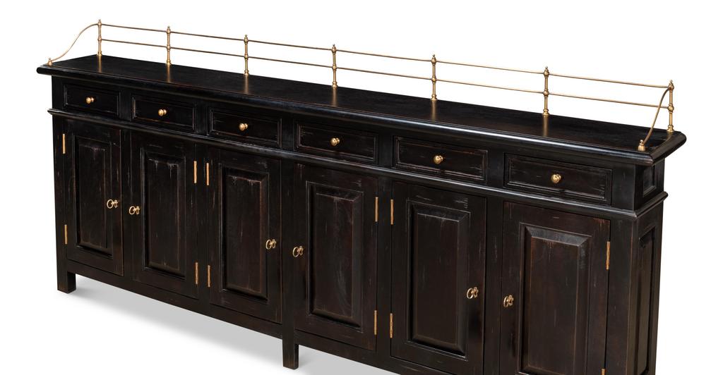 Covent Gardens Black Sideboard - Ornate Home