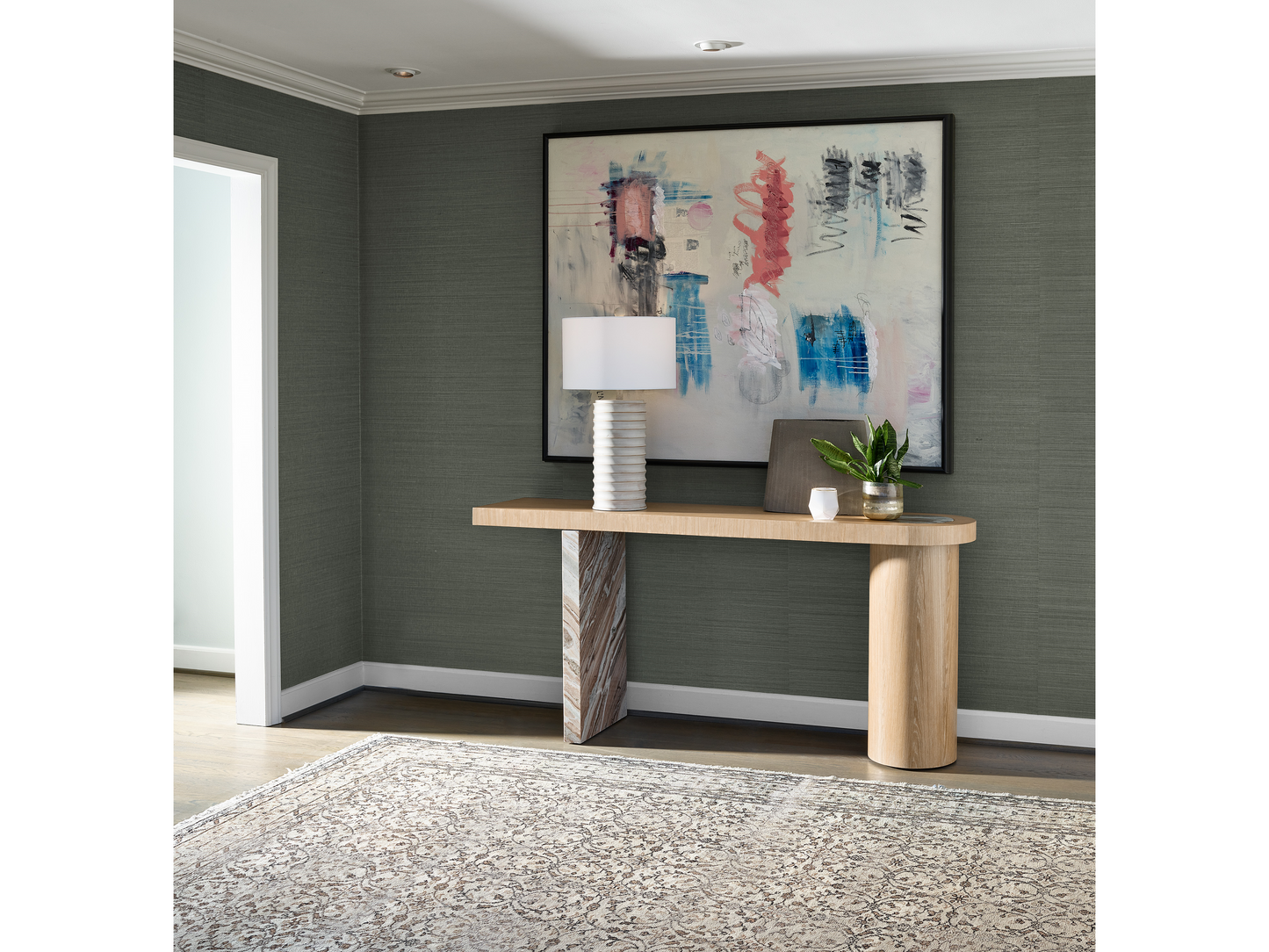 Croydon White Oak Console Table - Ornate Home