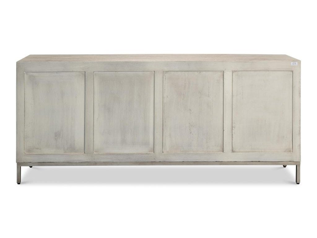 Cubist Grey Four Door Sideboard - Ornate Home