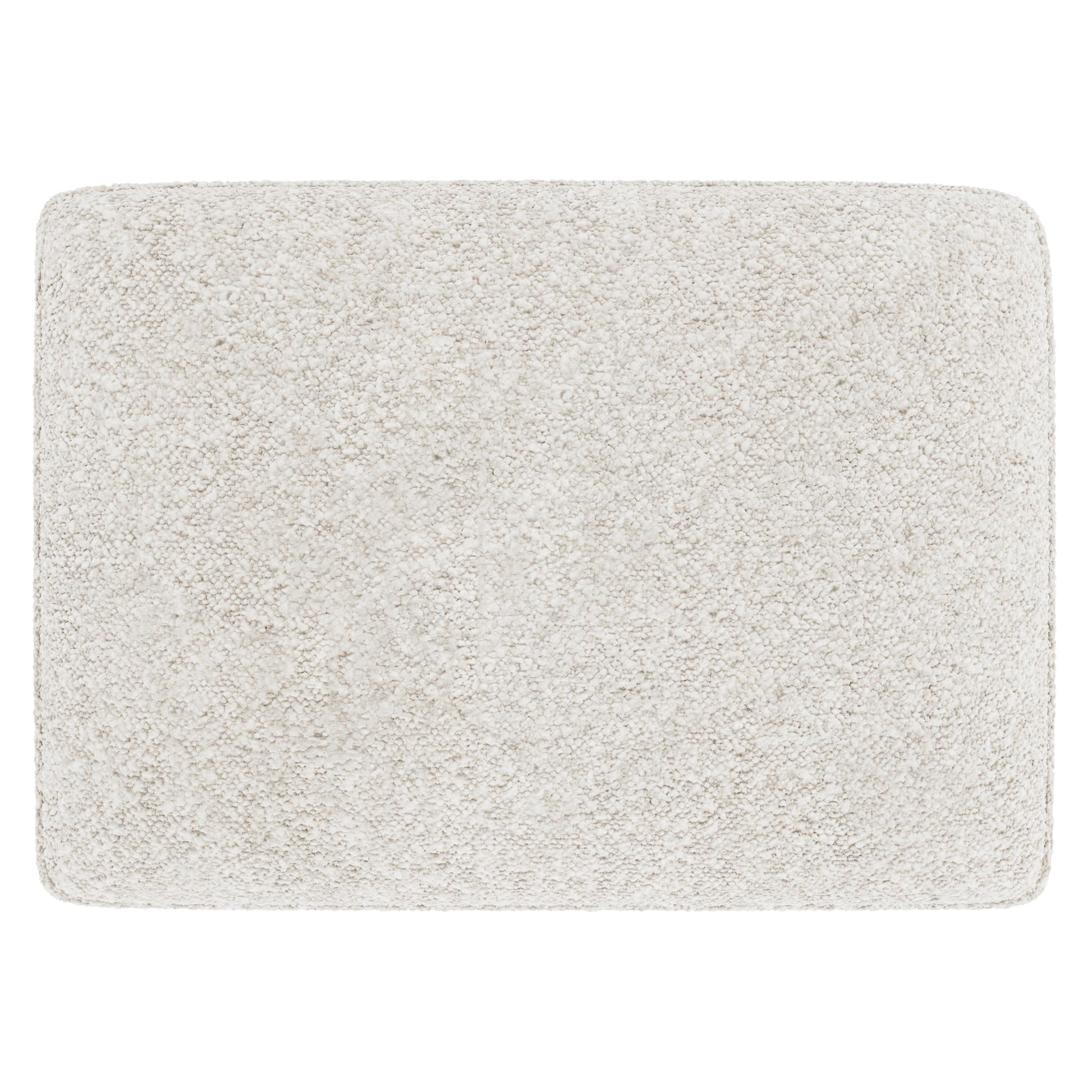 Cumberland White/Cream Fabric Ottoman - Ornate Home