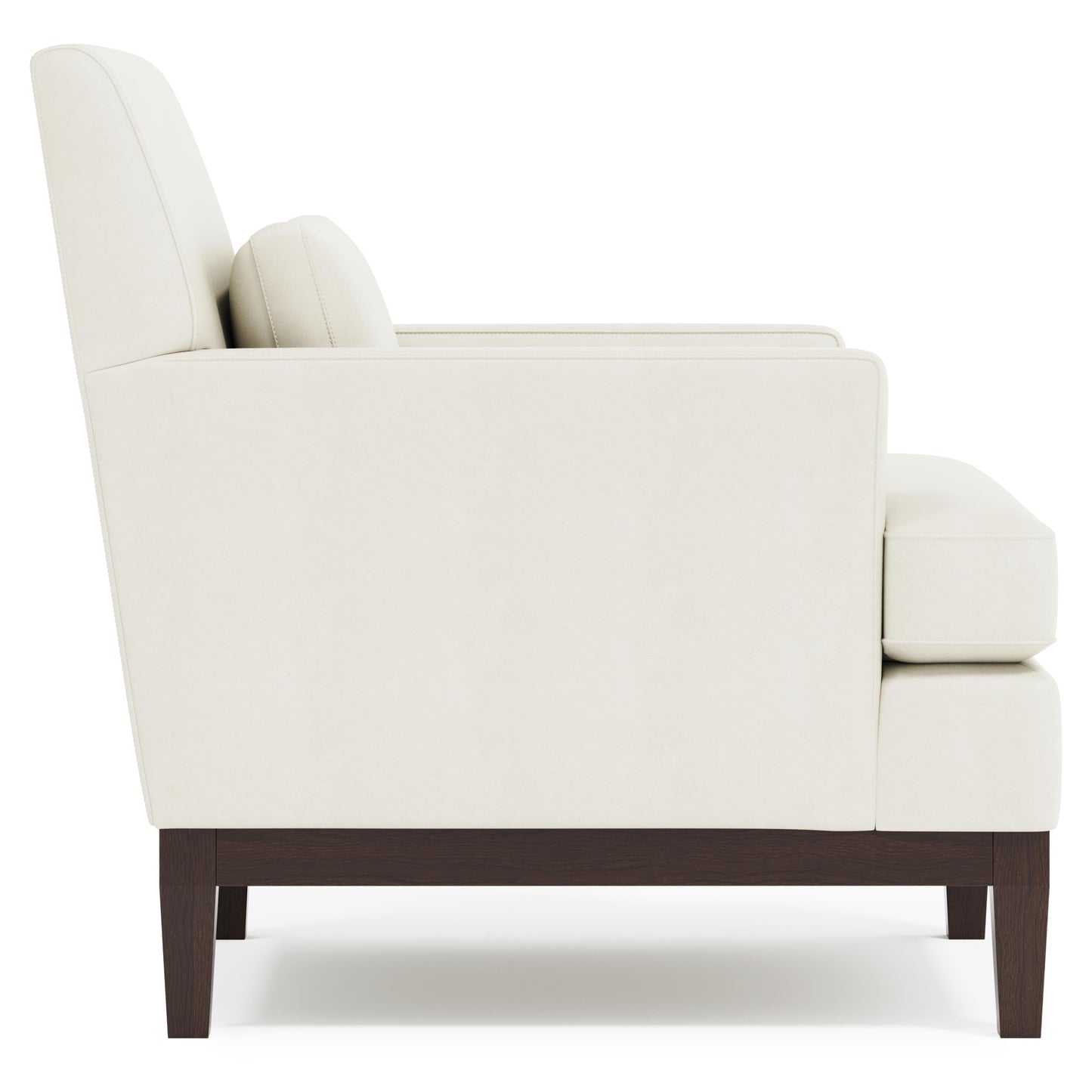 Cumberland White/Cream Leather Chair - Ornate Home