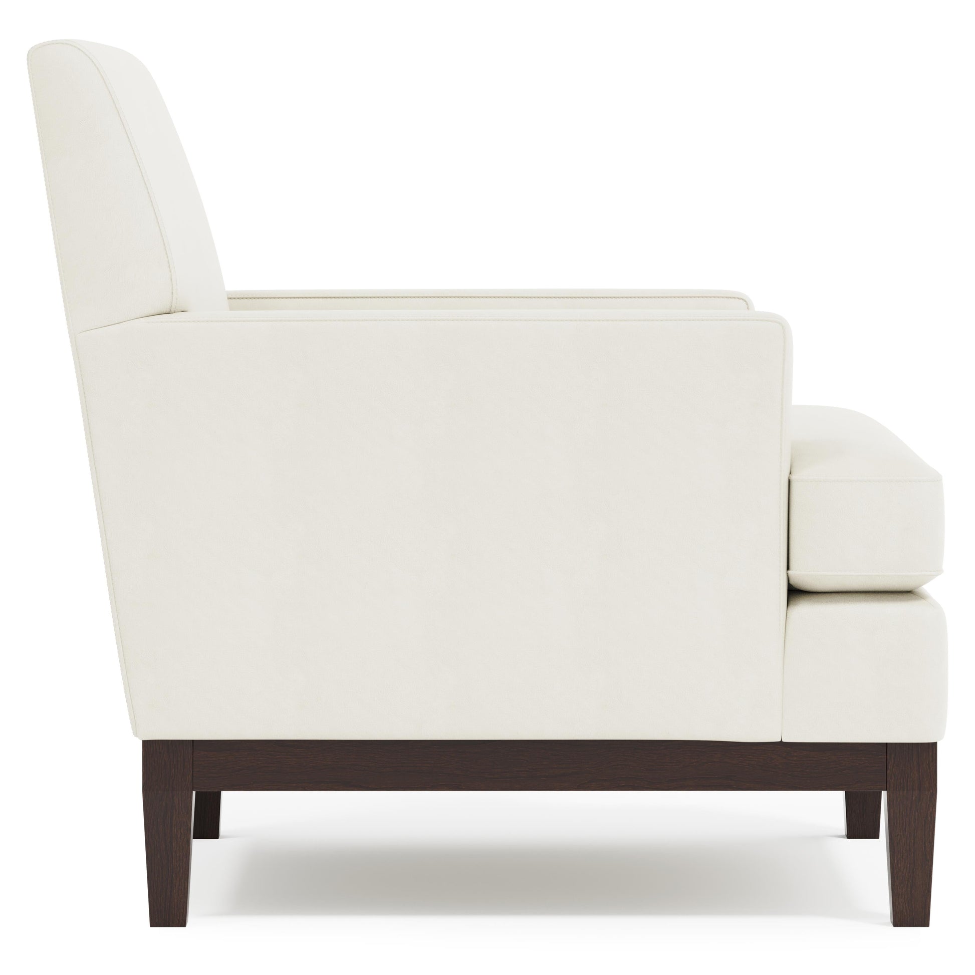 Cumberland White/Cream Leather Chair - Ornate Home