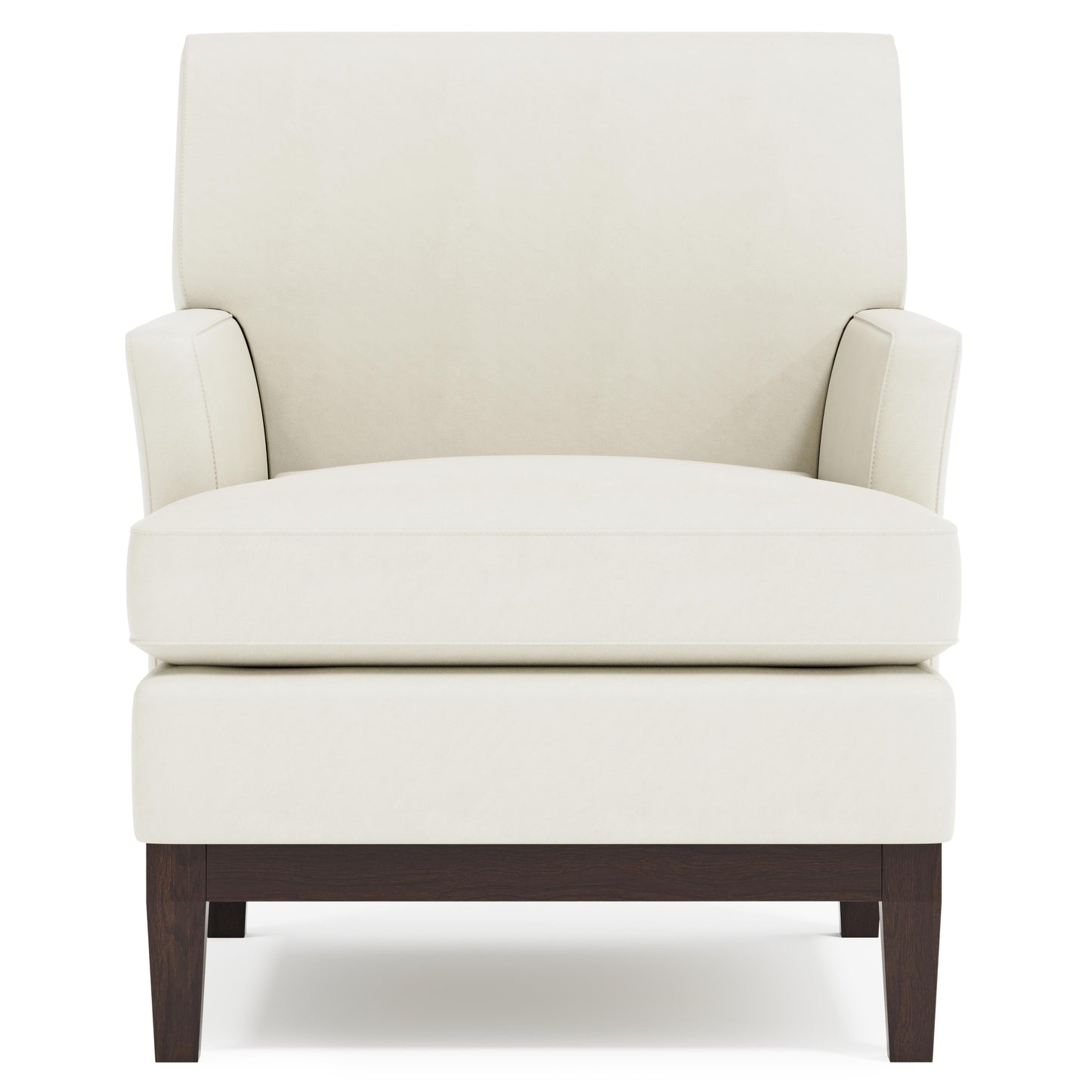 Cumberland White/Cream Leather Chair - Ornate Home
