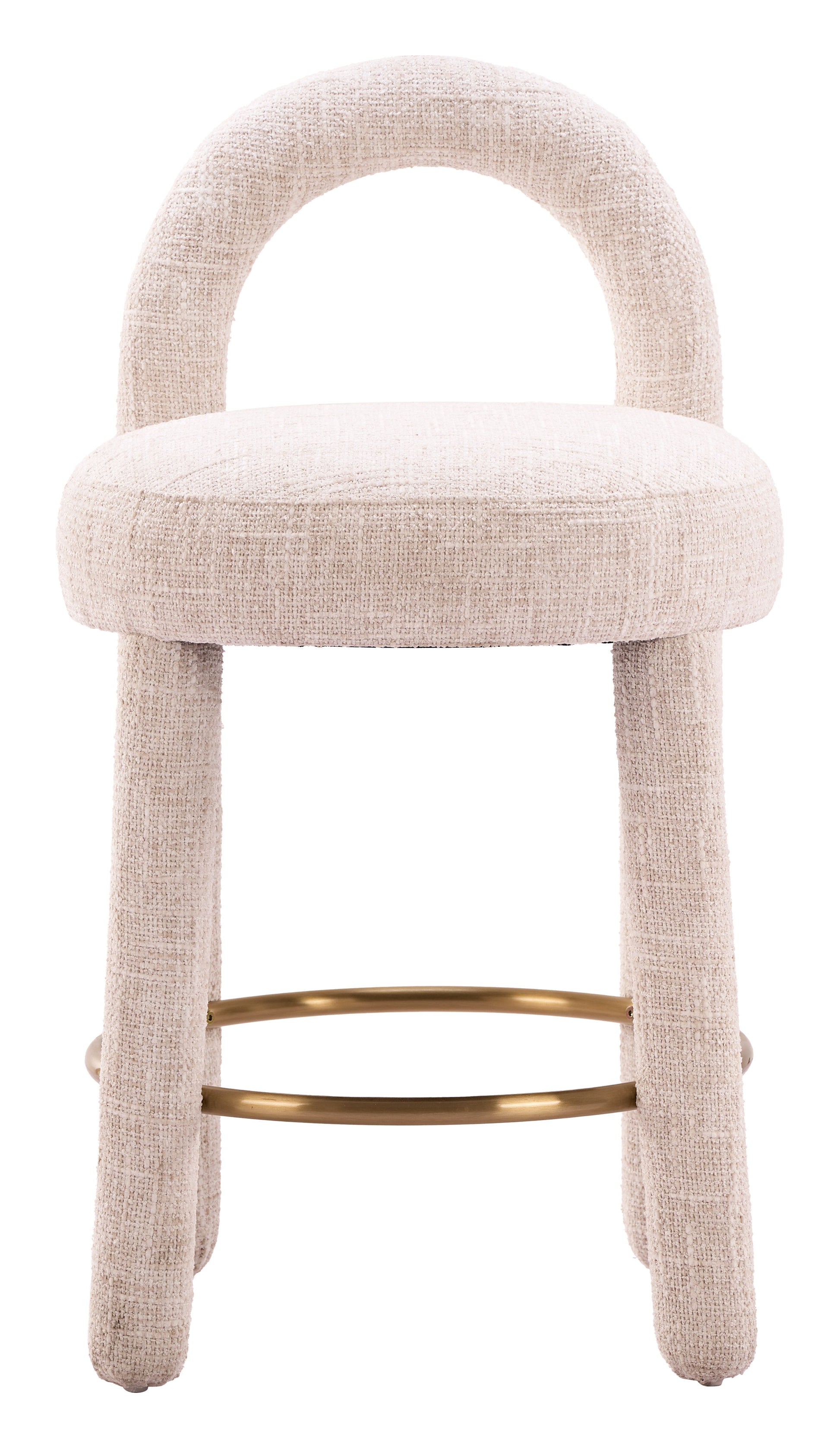 Curco Beige Counter Stool (Set of 2) - Ornate Home
