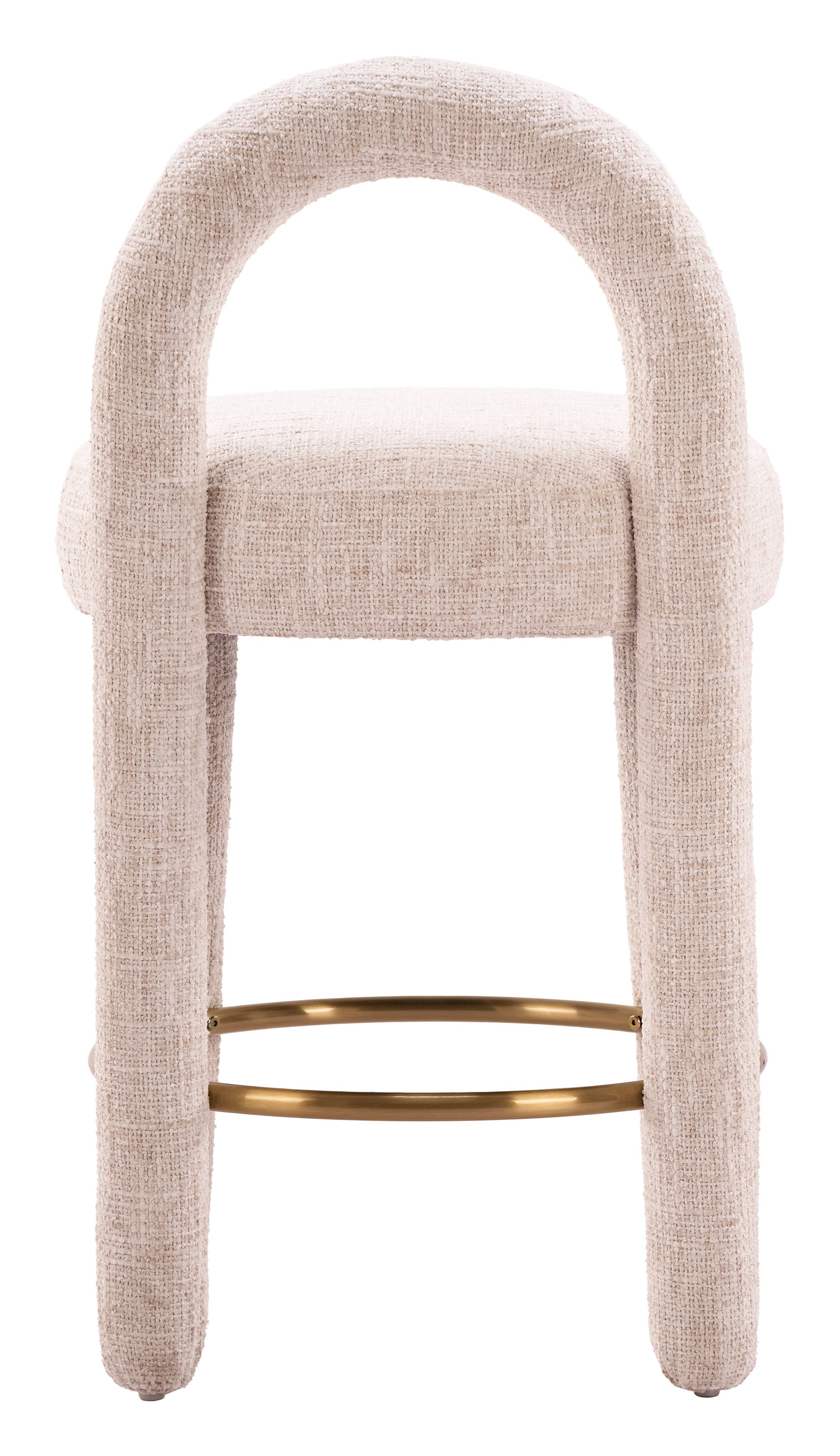 Curco Beige Counter Stool (Set of 2) - Ornate Home
