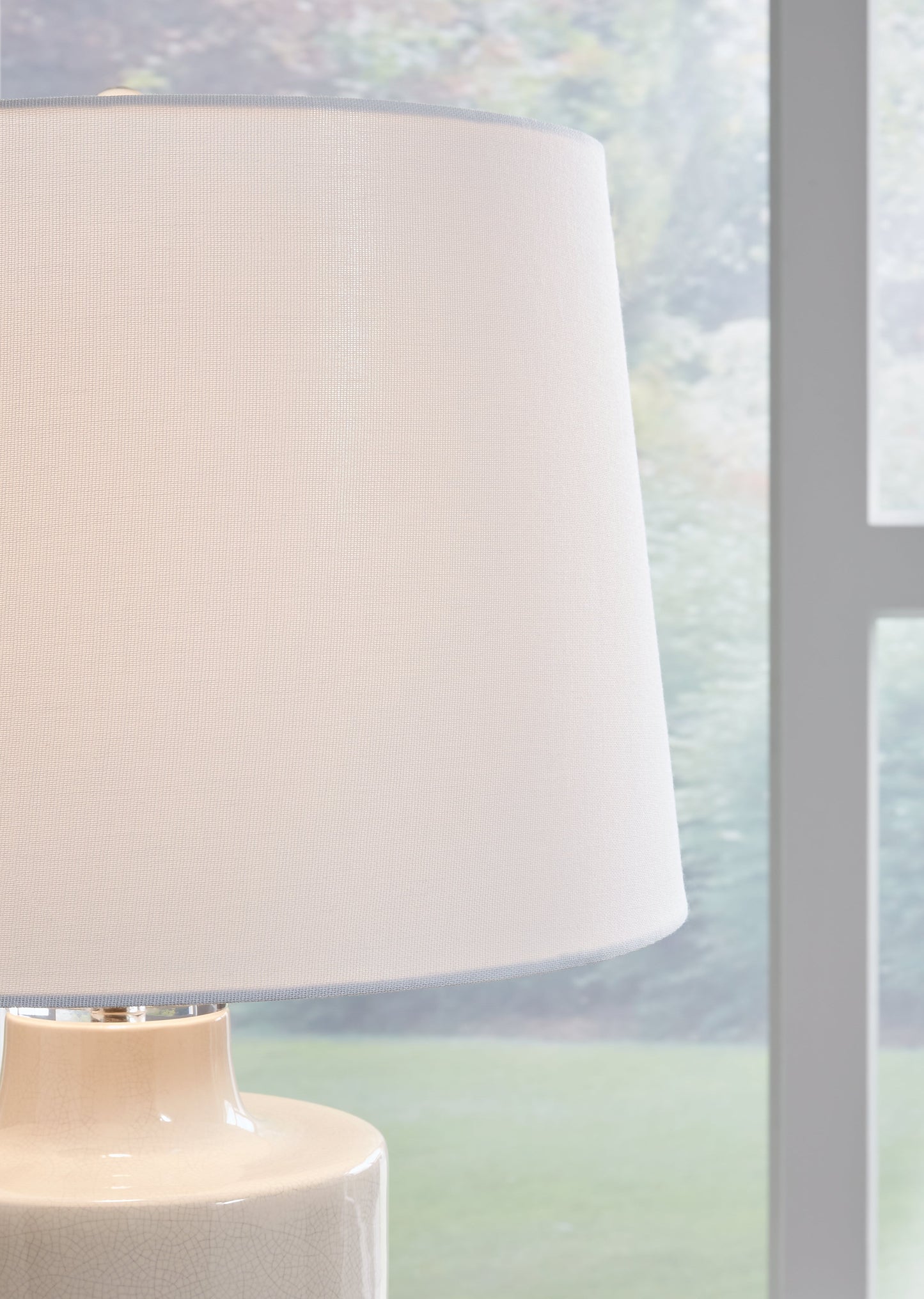 Cylener Off White Table Lamp (Set of 2)- Viva Furn