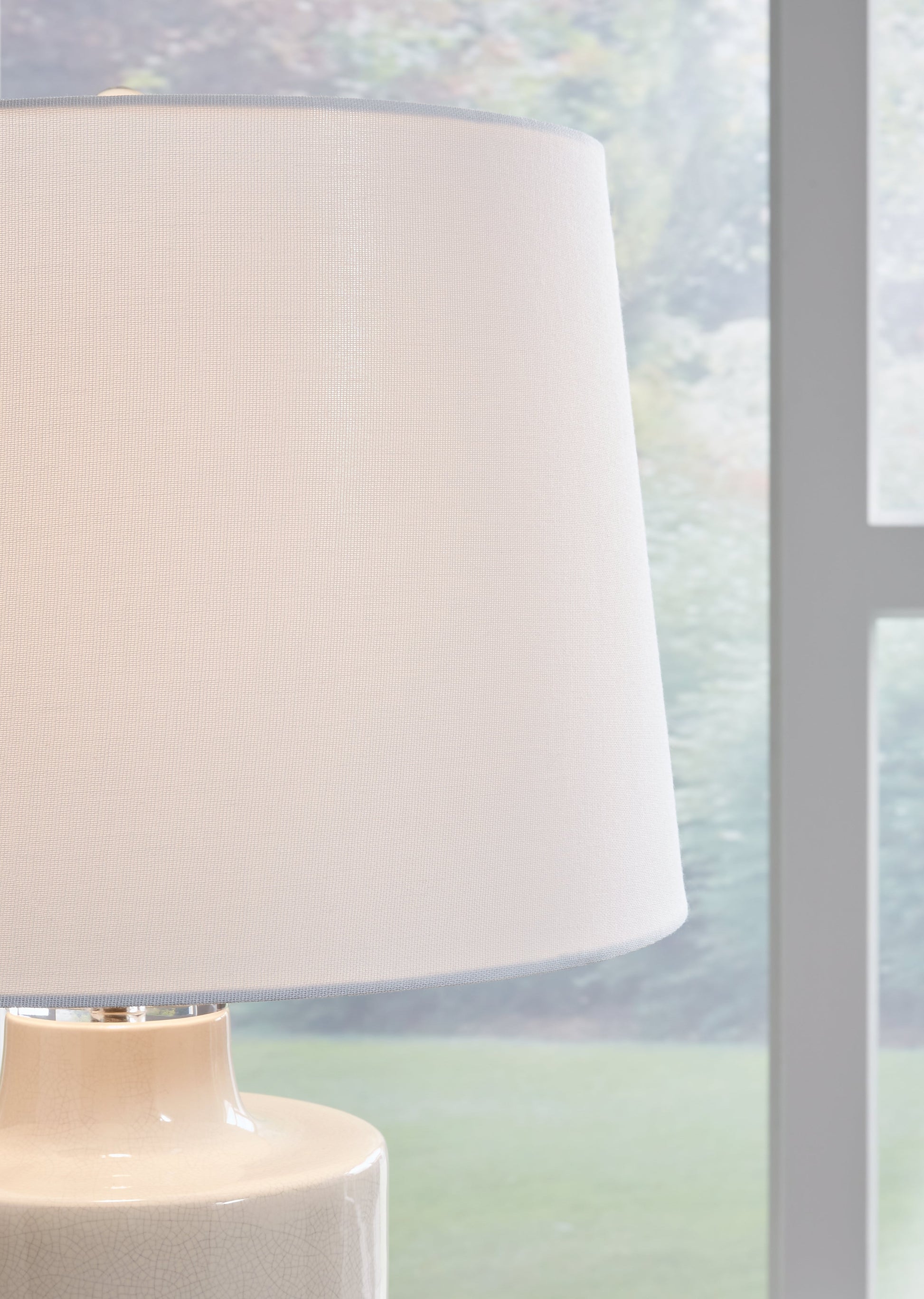 Cylener Off White Table Lamp (Set of 2)- Viva Furn